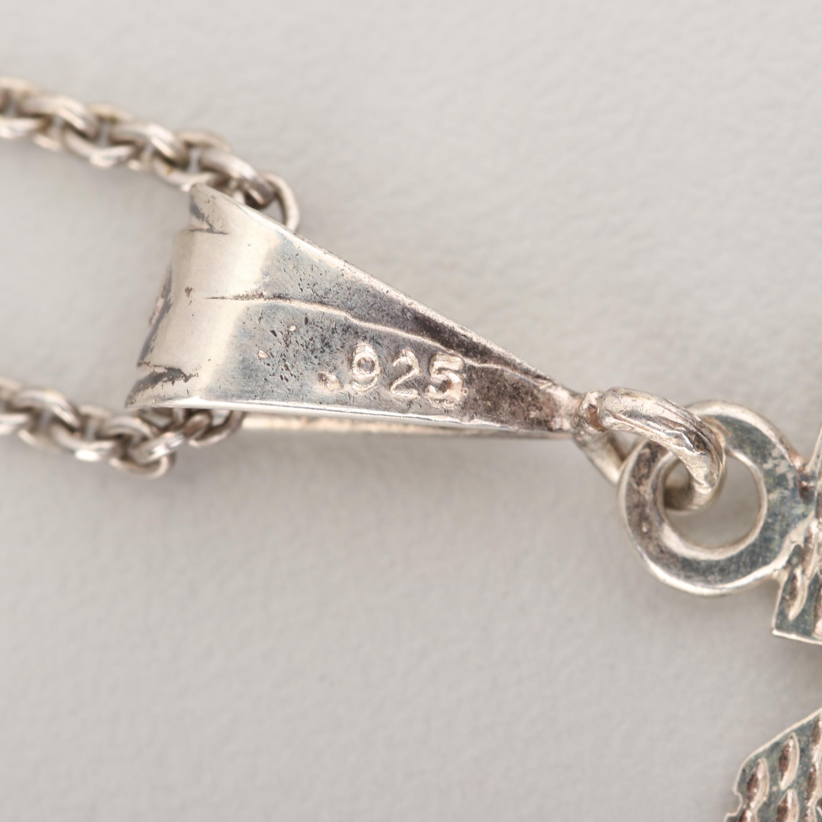 James Avery Sterling Silver Chain with Nike Pendant