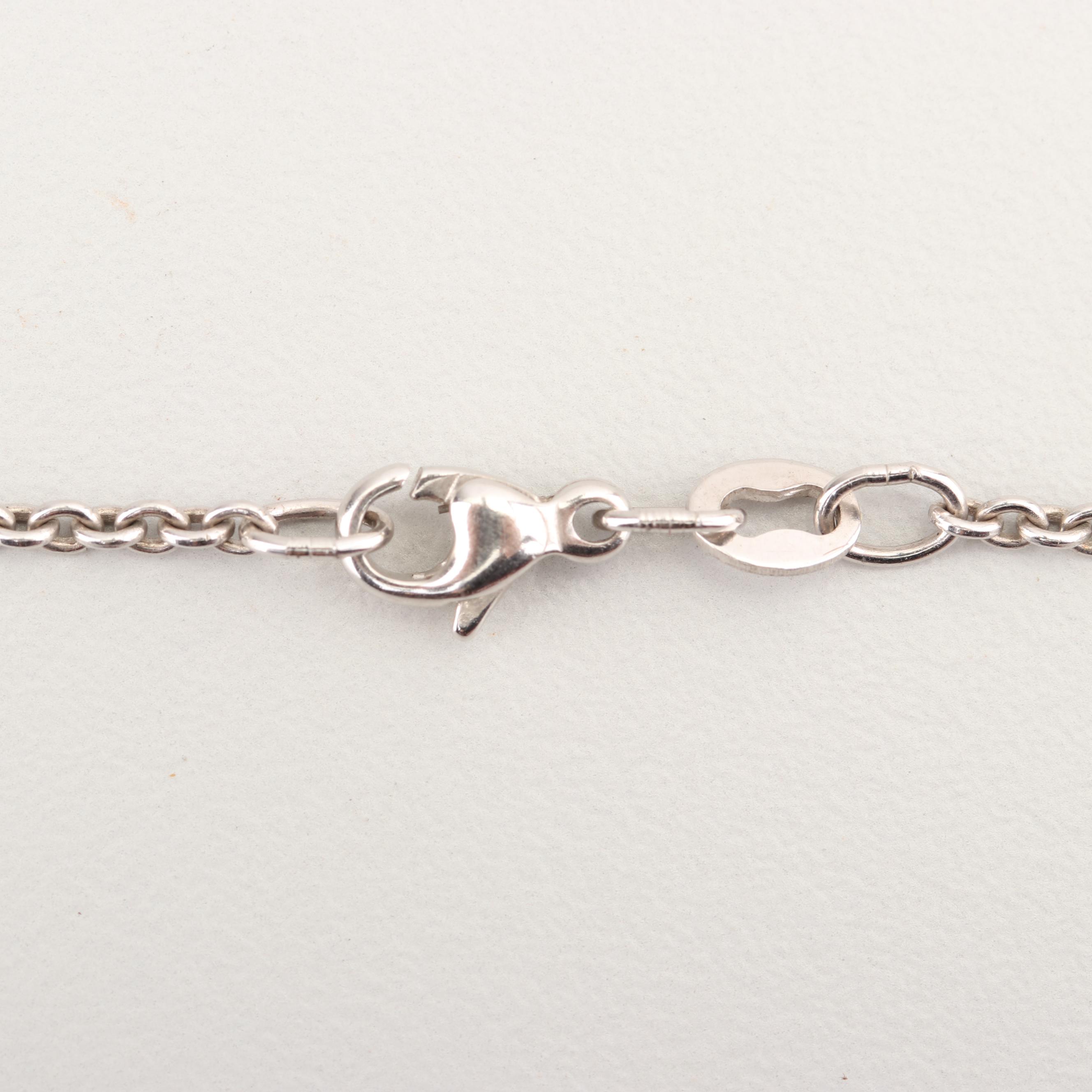 James Avery Sterling Silver Chain with Nike Pendant