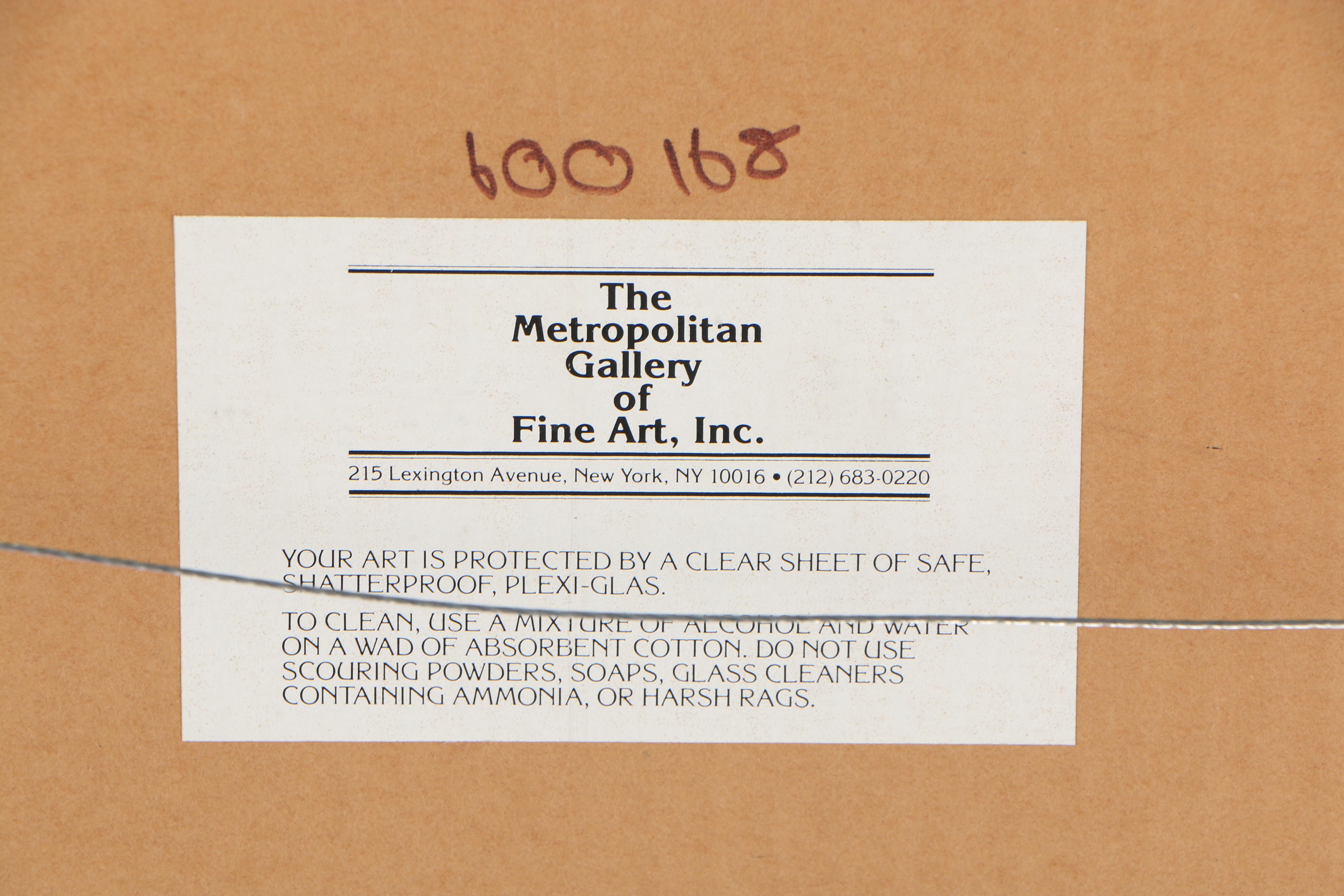 Francesco Casals 1980 Color Lithograph "The Orange Grove"