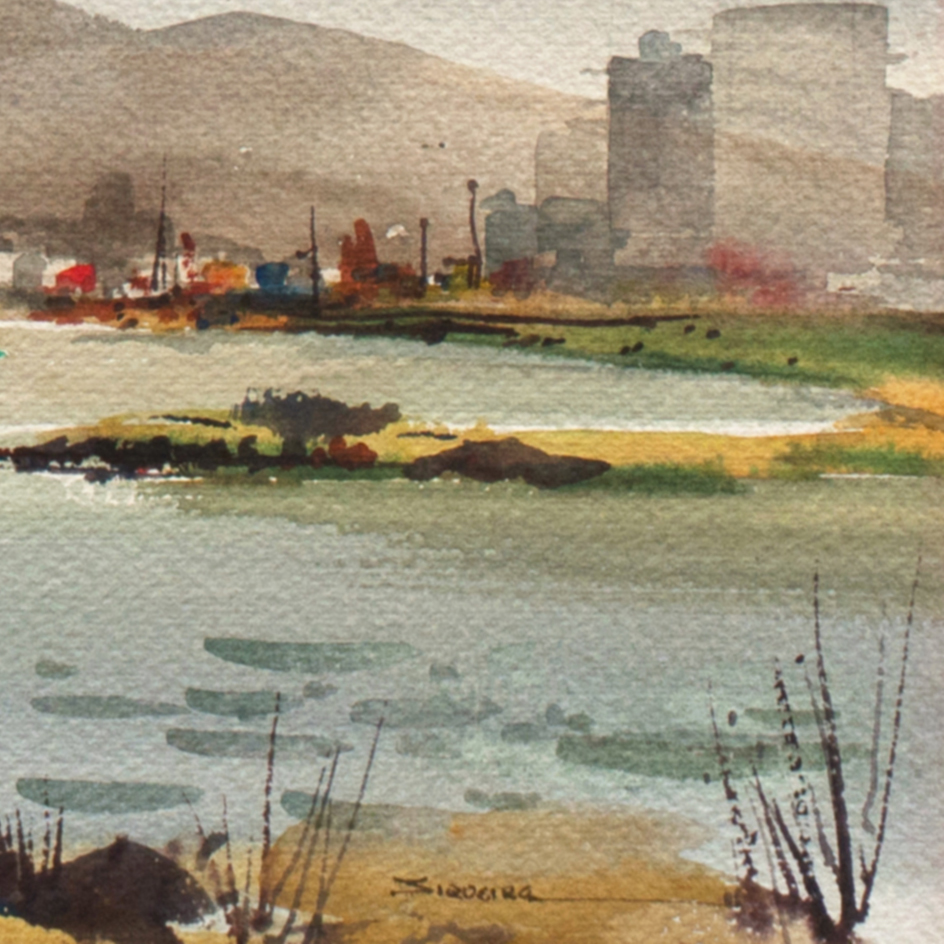 Kenneth Siqueira Watercolor Painting "Mt. Tam, Marin"