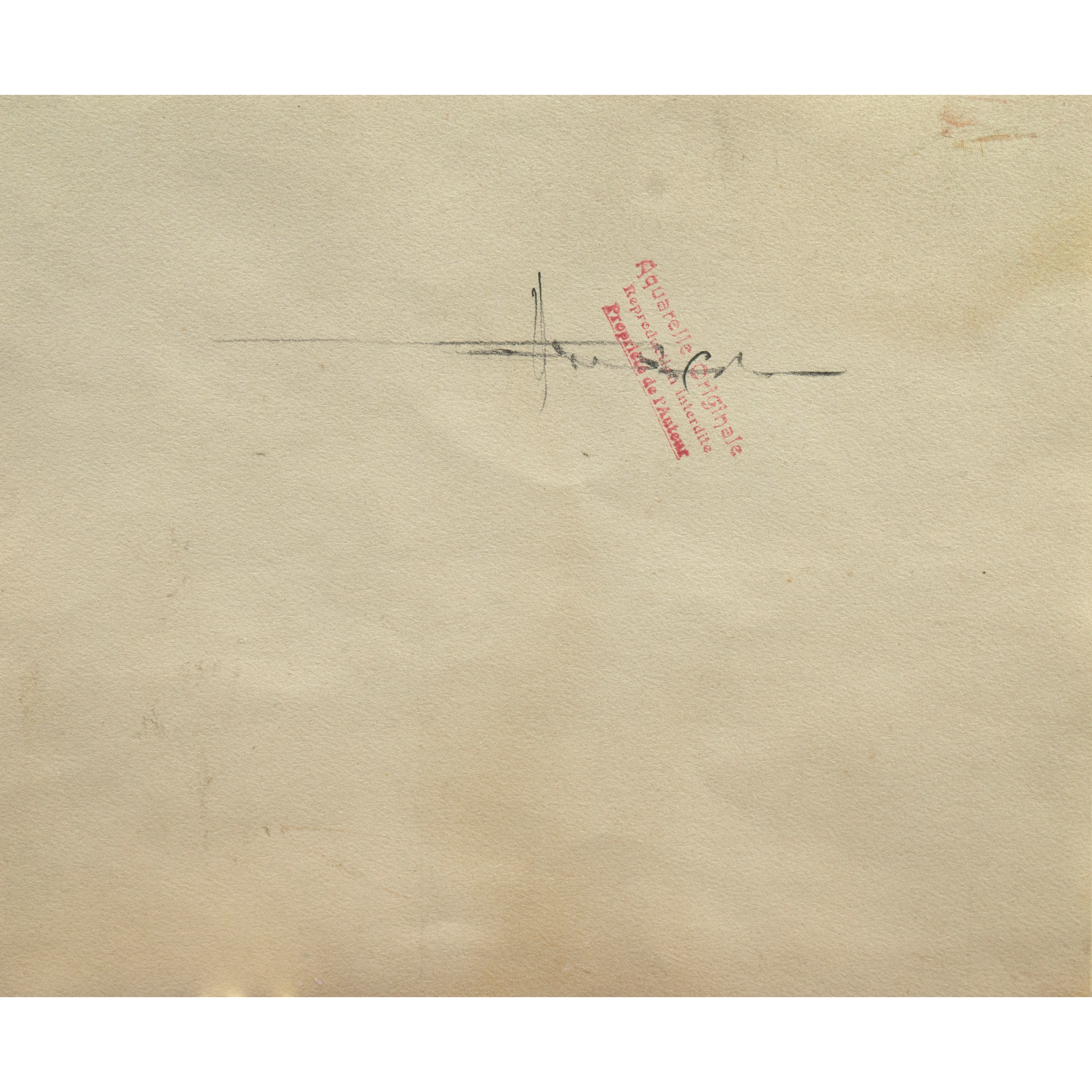 Andre Michel Watercolor Painting "Paris - Le Pont Neuf"