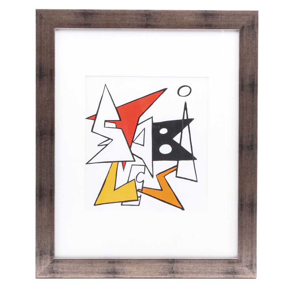 Alexander Calder Color Lithograph for "Derriere le Miroir"