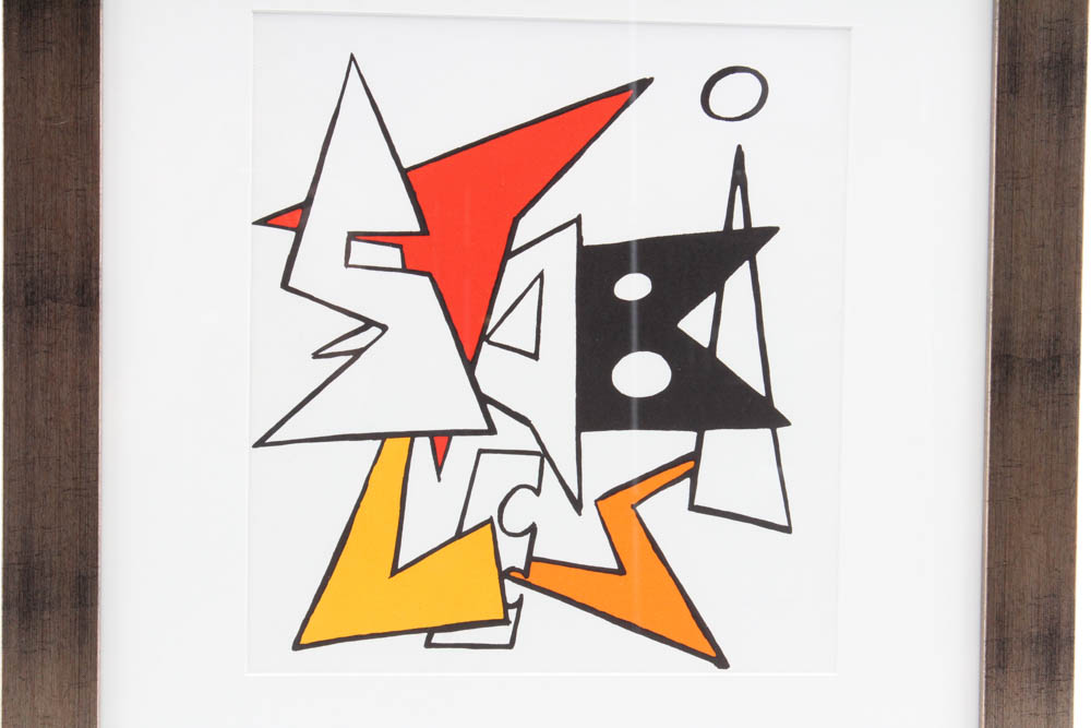 Alexander Calder Color Lithograph for "Derriere le Miroir"