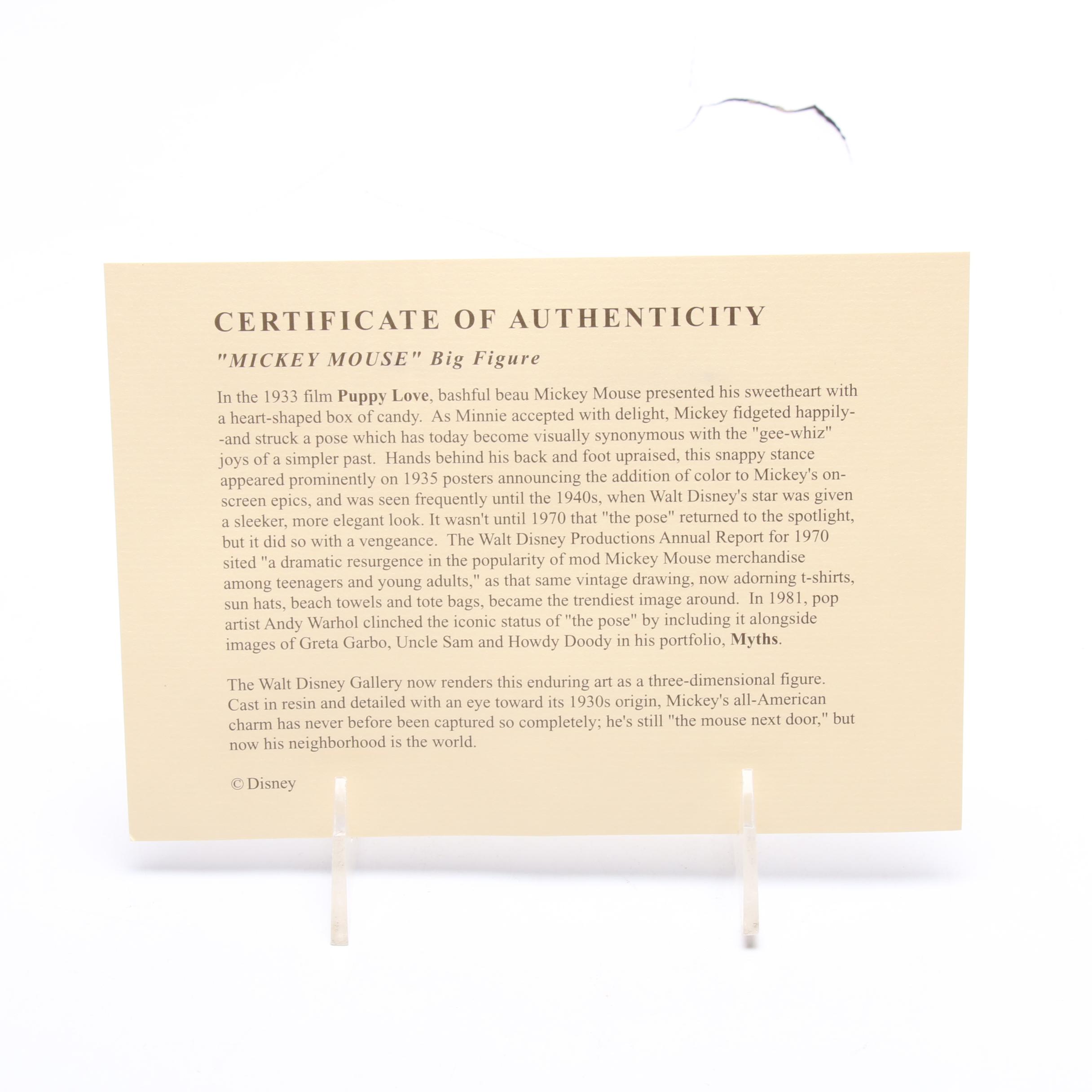 Limited Edition  "Mickey Mouse" Big Figure