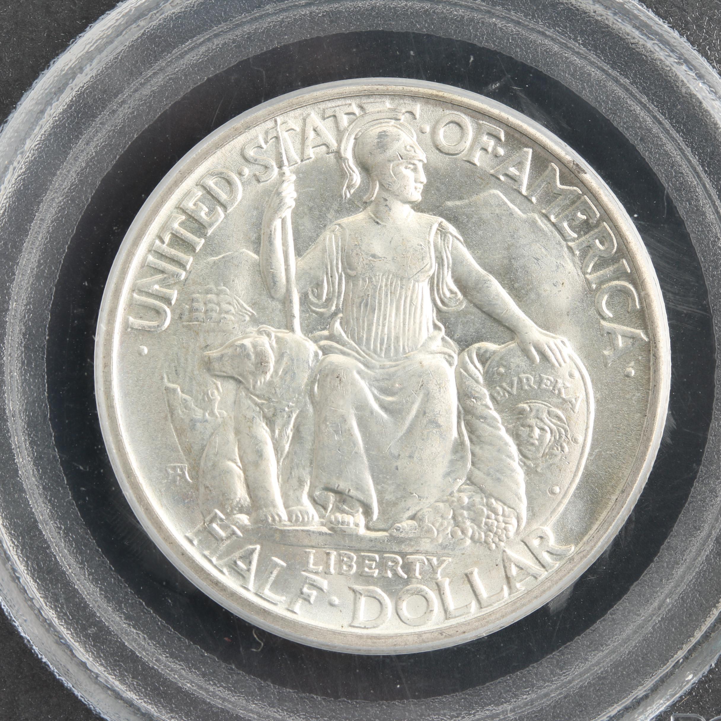 PCGS Graded MS65 1936-D San Diego Commemorative Silver Half Dollar