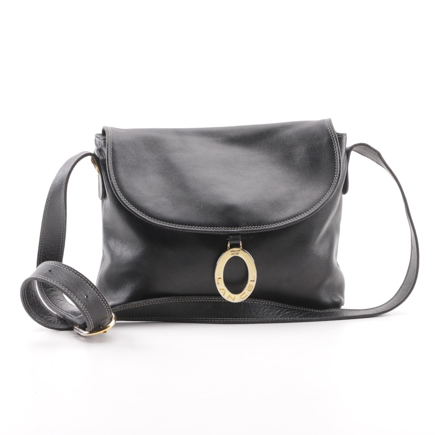 Lancel of Paris Black Leather Shoulder Bag