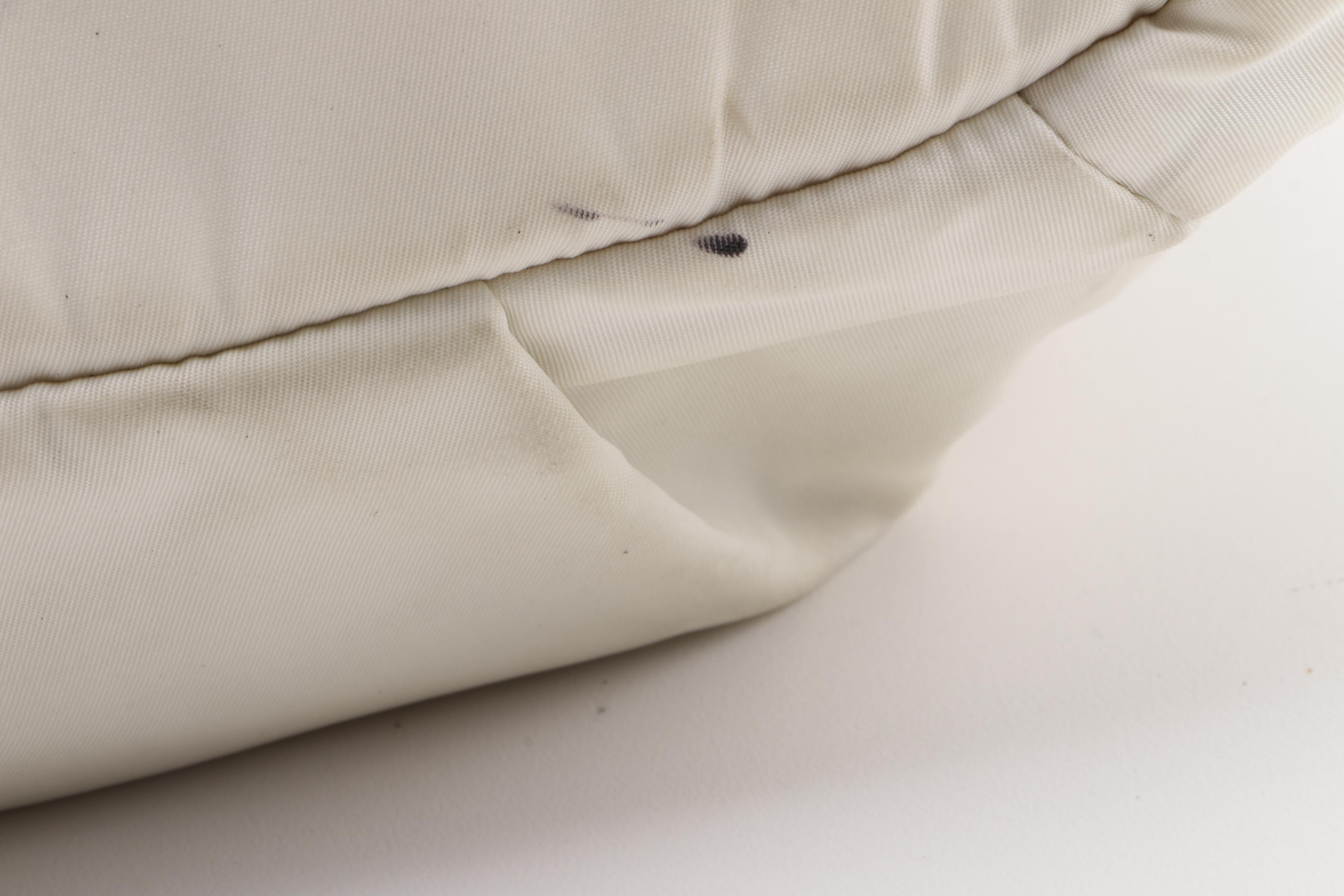 Prada Sacca 2 Manici Bianco Nylon Convertible Satchel