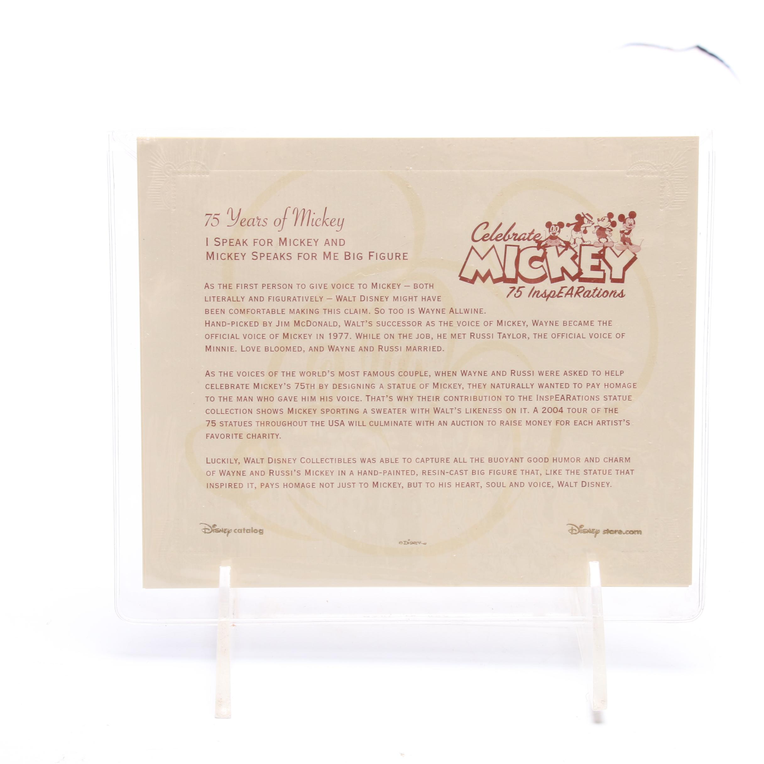 "I Speak For Mickey and Mickey Speaks For Me" Big Figure