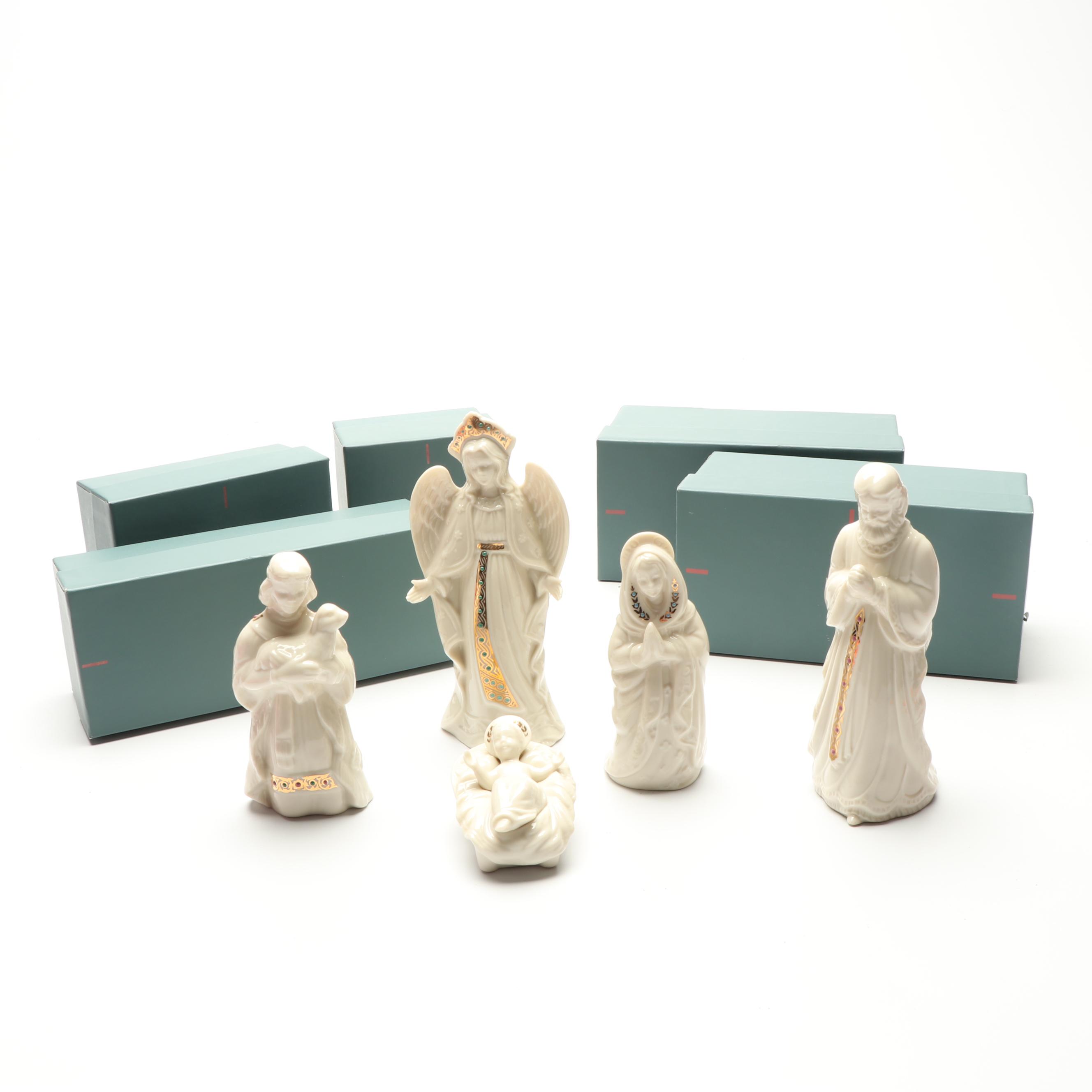 Lenox "China Jewels Collection" Holy Family and Other Nativity Scene Figurines