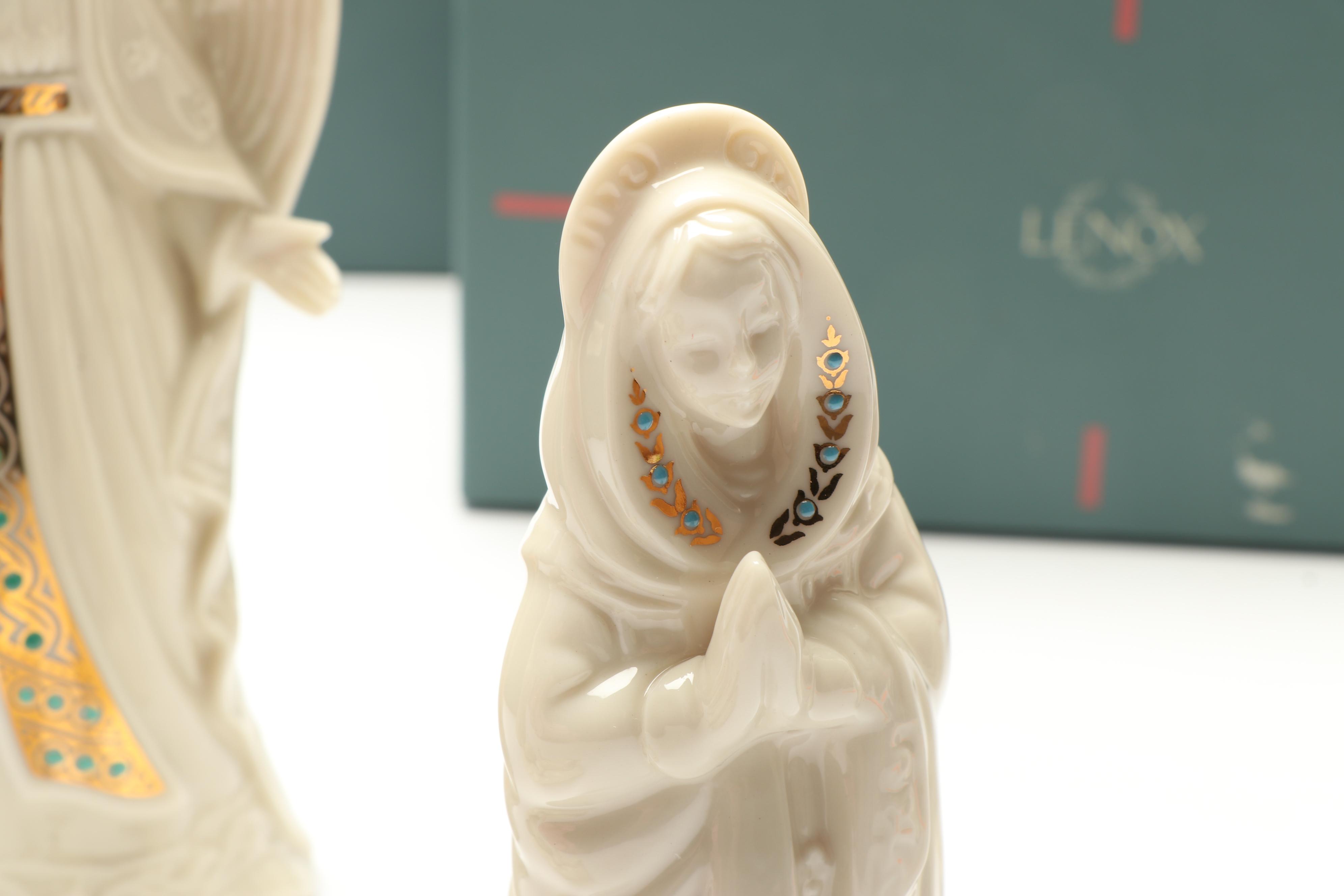 Lenox "China Jewels Collection" Holy Family and Other Nativity Scene Figurines