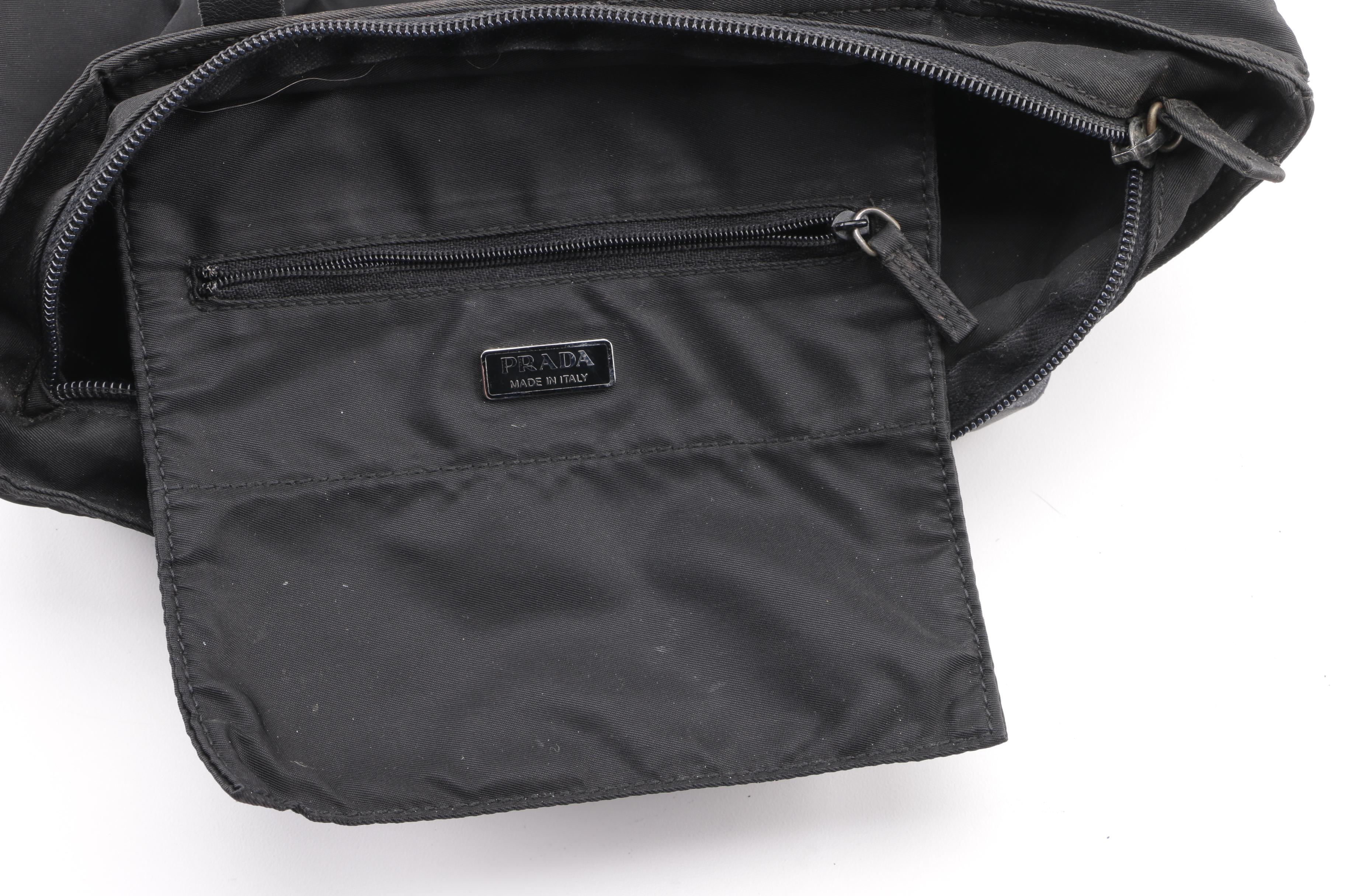 Prada Black Nylon Tote