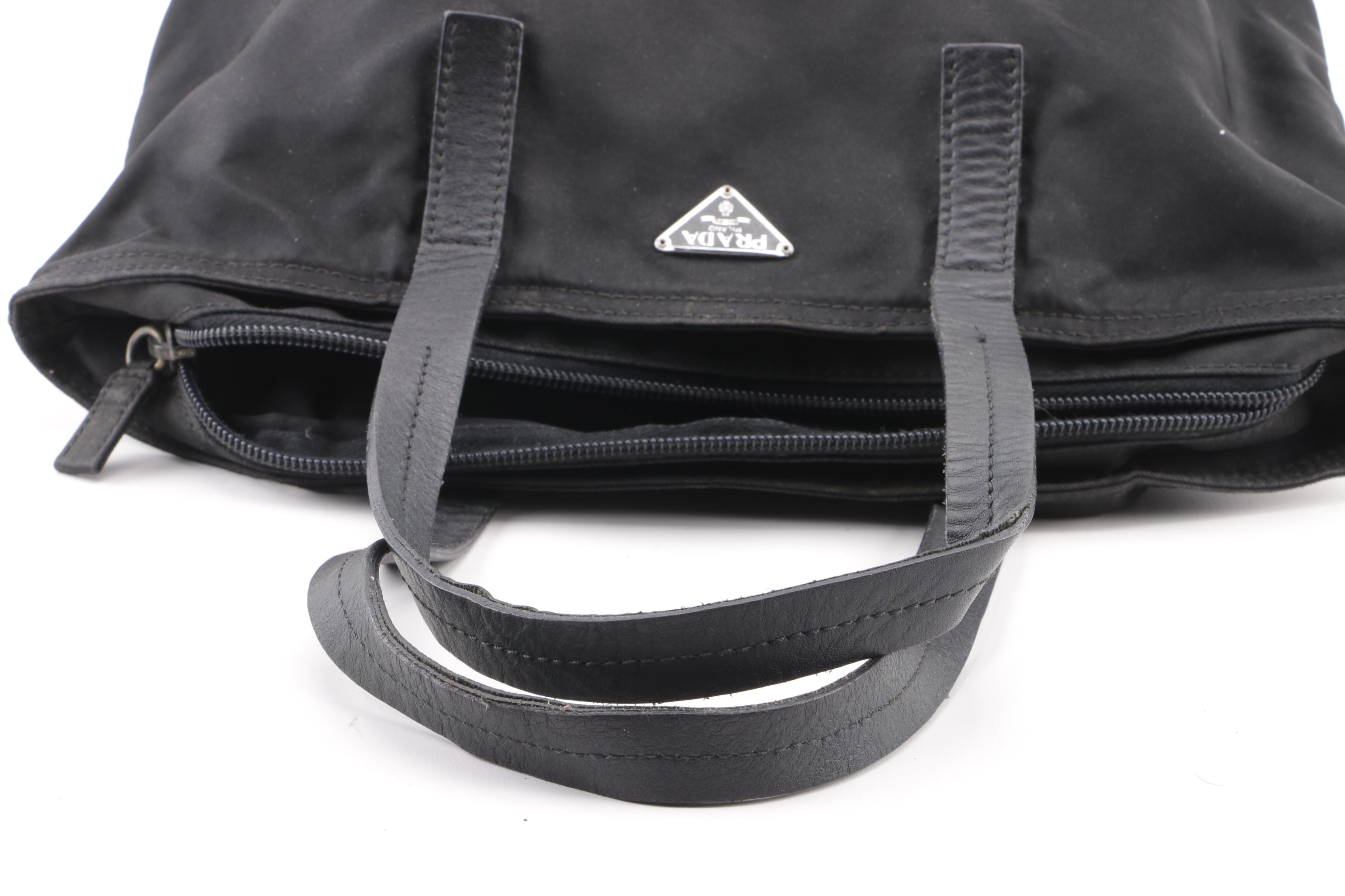 Prada Black Nylon Tote