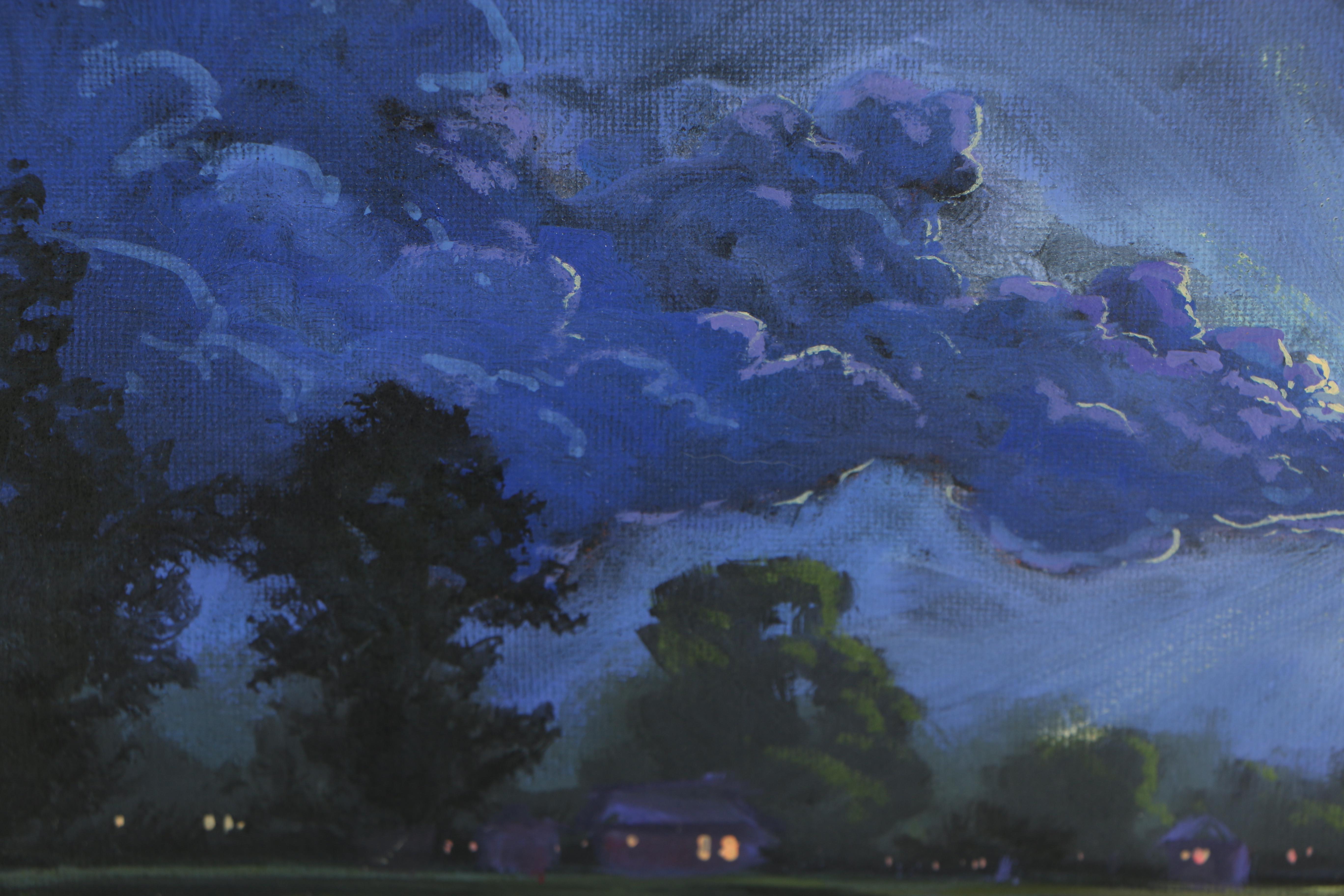 Douglas Bumo Johnpeer Oil Painting "Lake Homes"