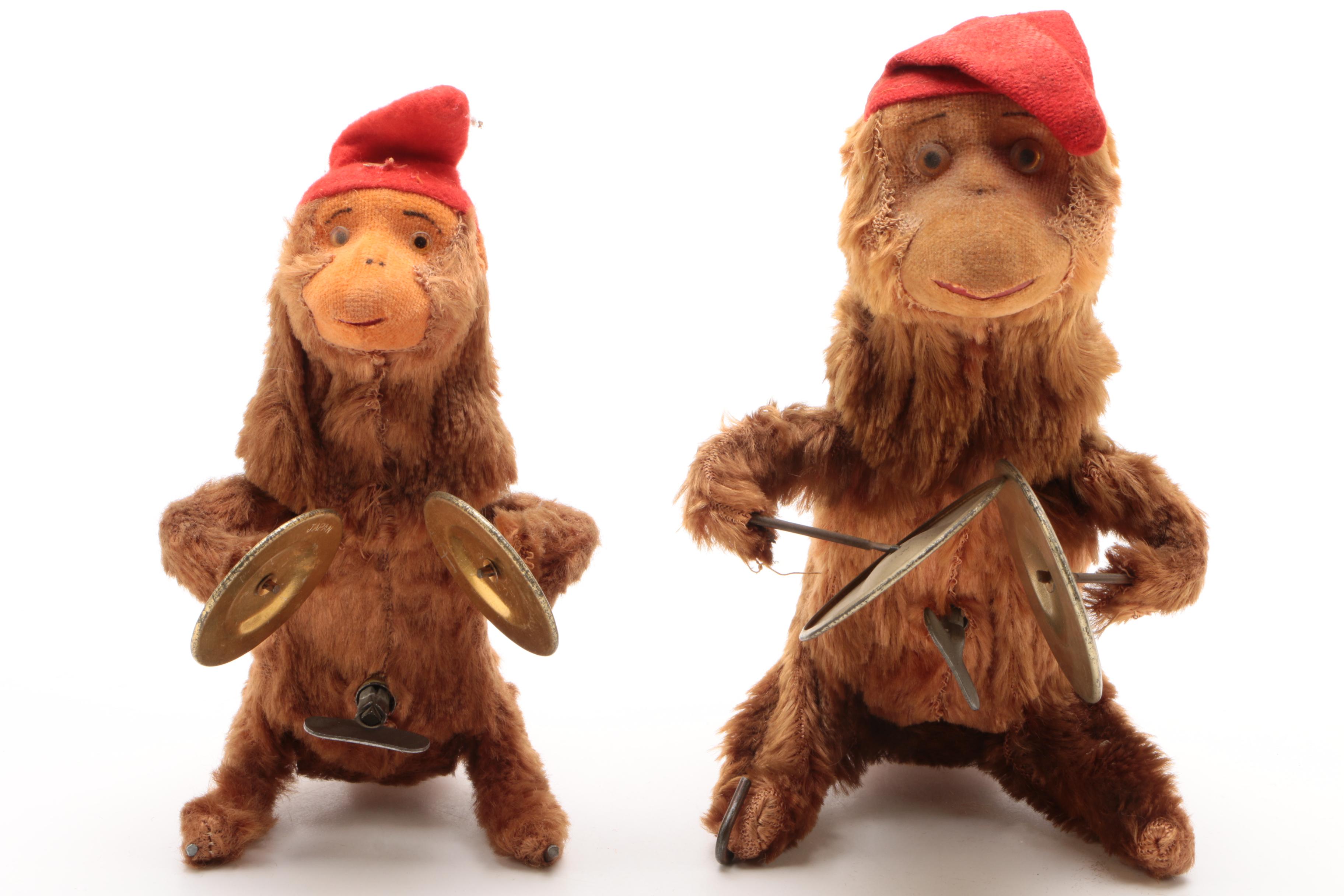 Vintage Wind-Up Cymbal Monkeys