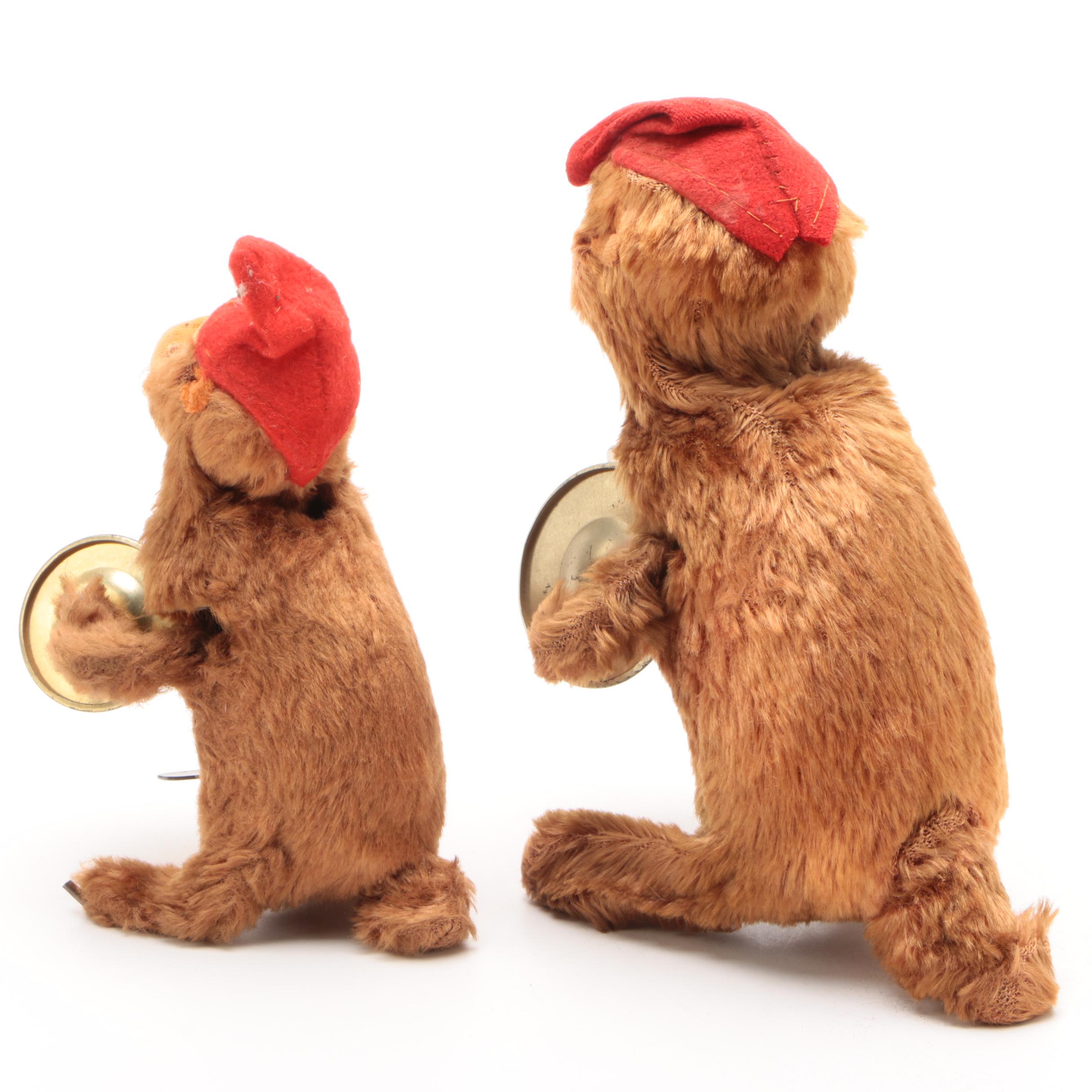 Vintage Wind-Up Cymbal Monkeys