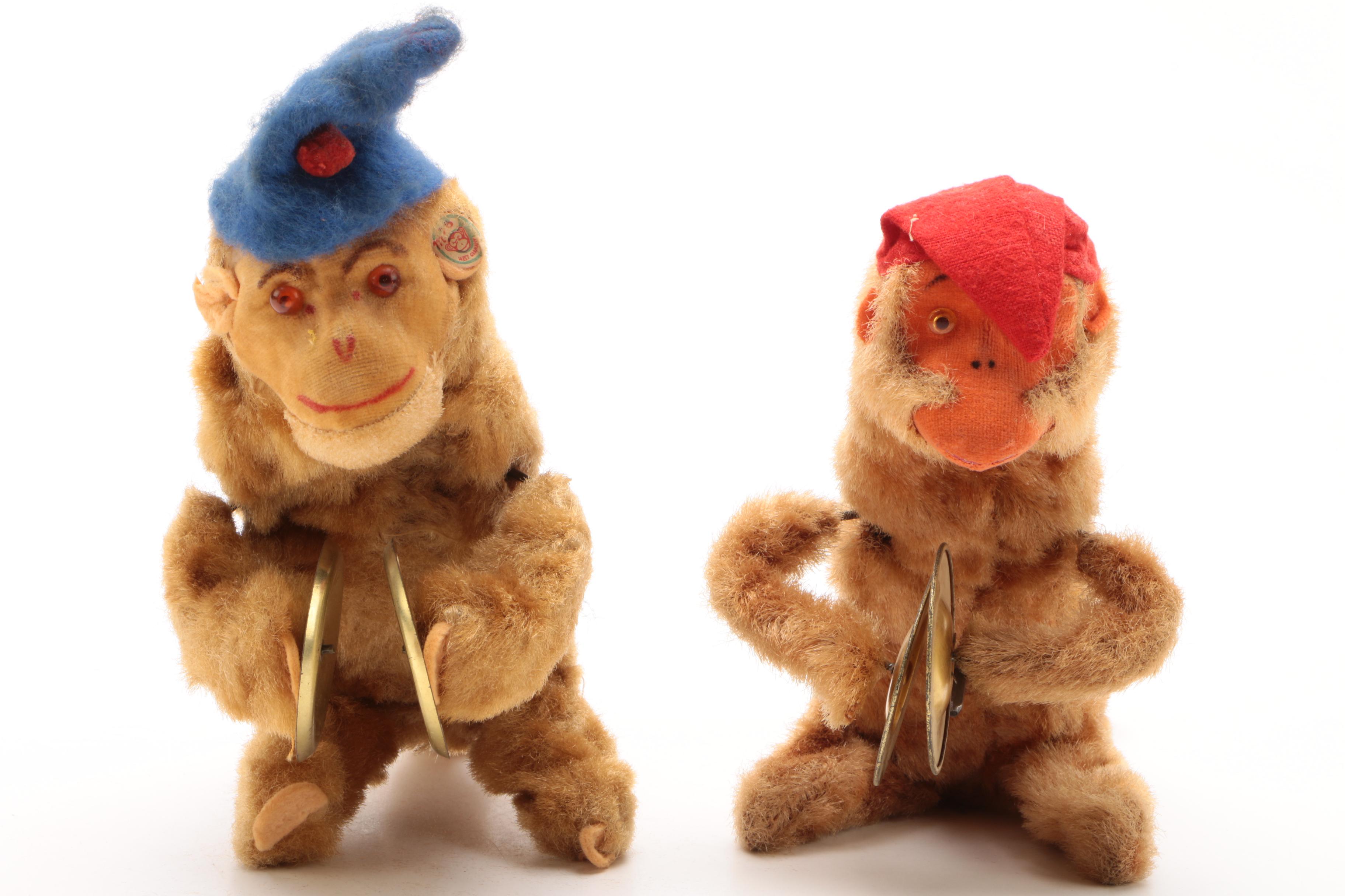 Vintage Wind-Up Cymbal Monkeys