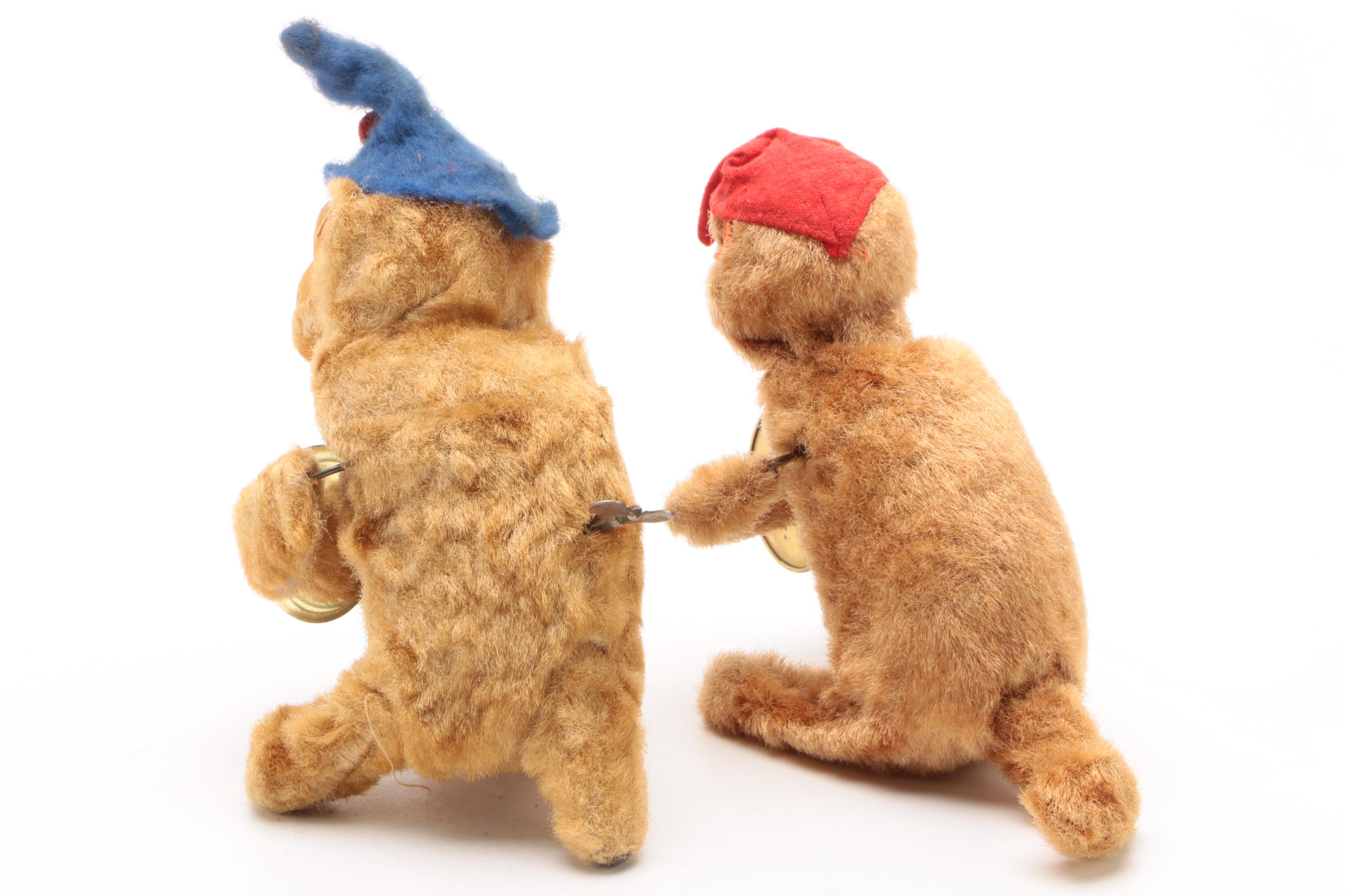 Vintage Wind-Up Cymbal Monkeys