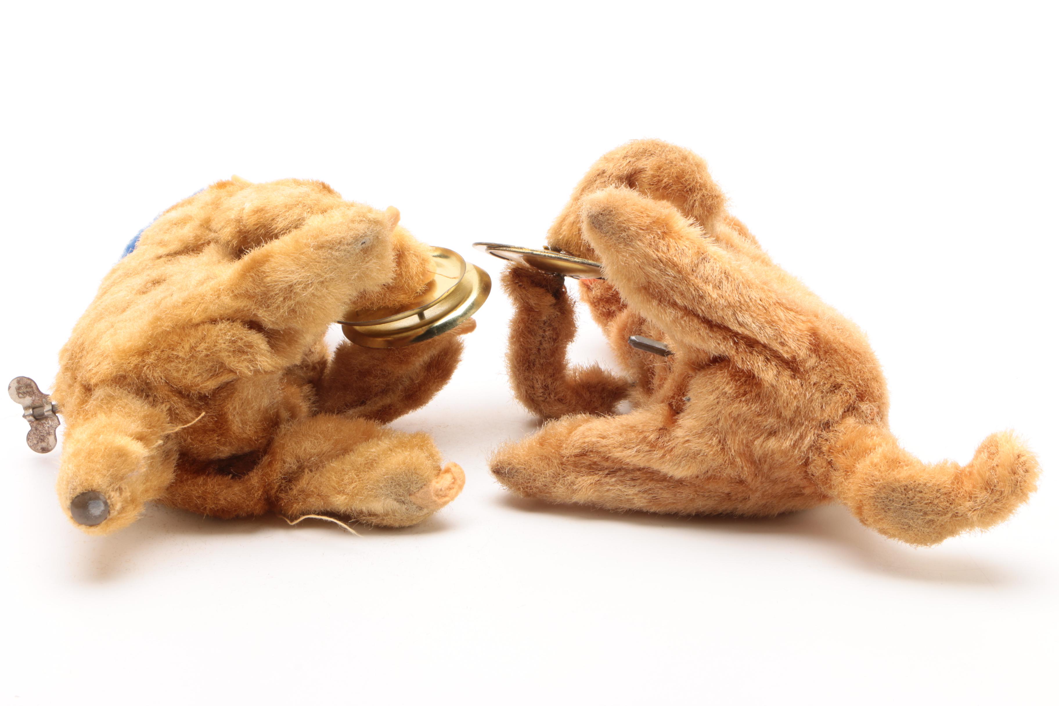 Vintage Wind-Up Cymbal Monkeys
