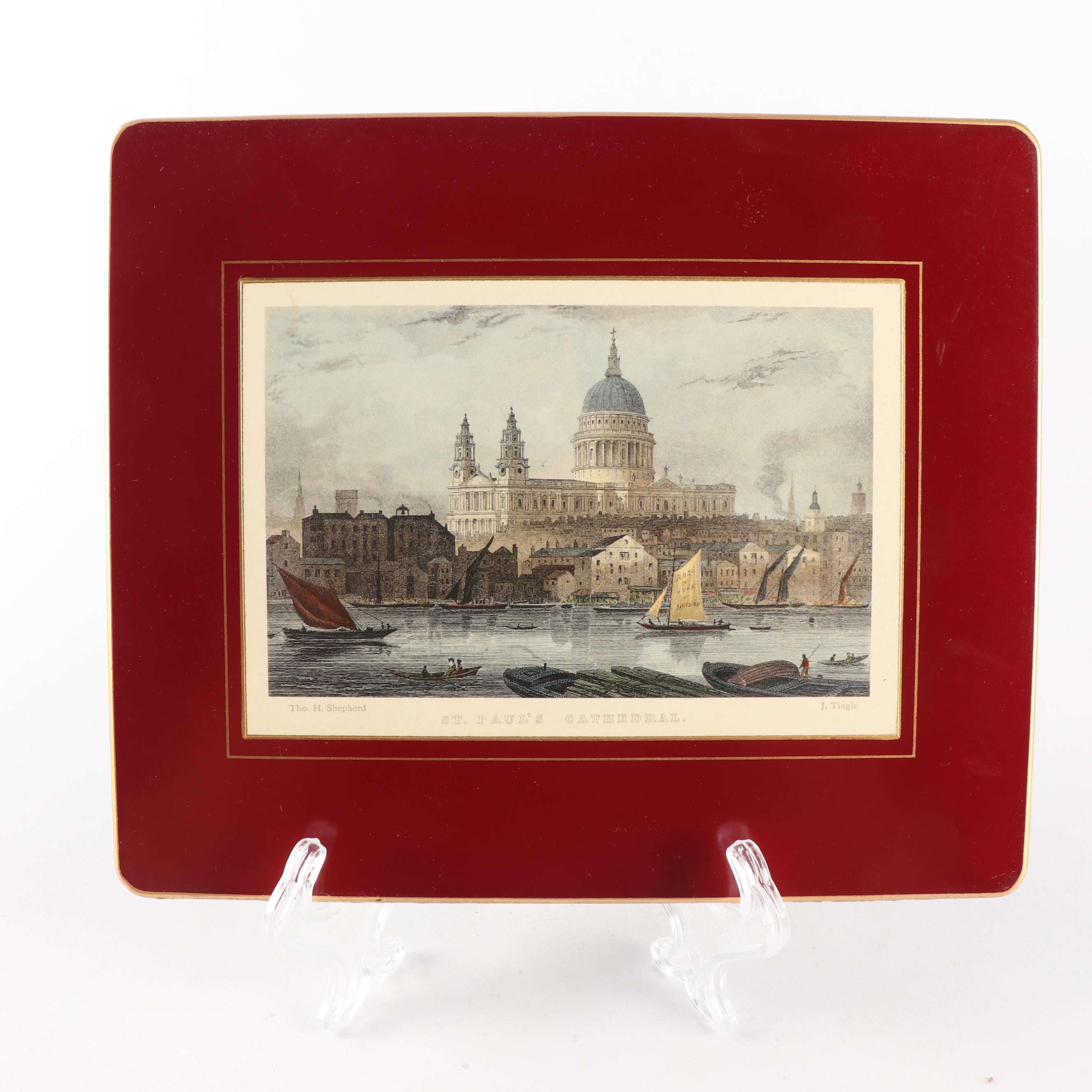 Vintage Lady Claire Place Mat and Coaster set from "London Collection"