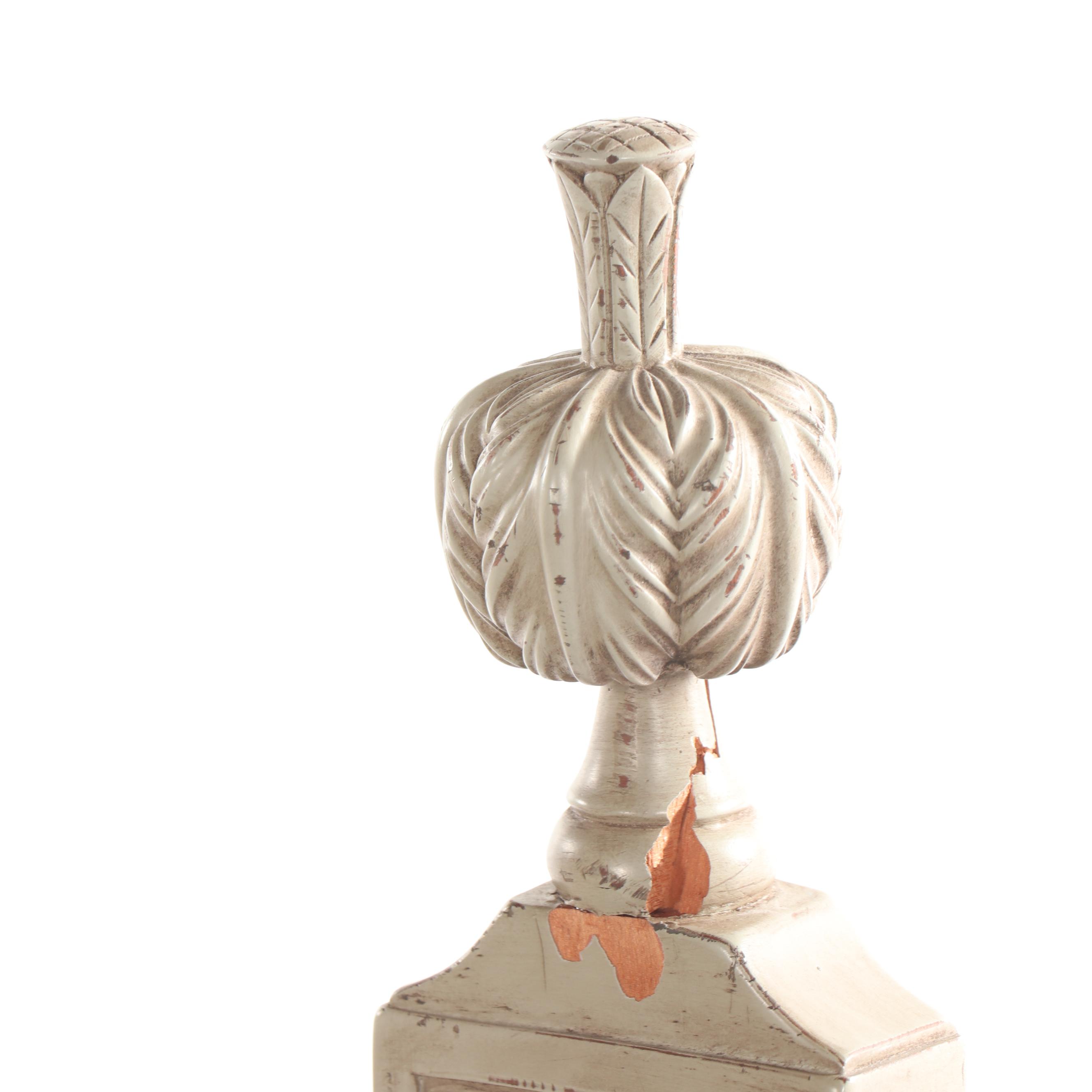 Gustavian Style Painted Wooden Twin Size Bed Frames, 21st Century