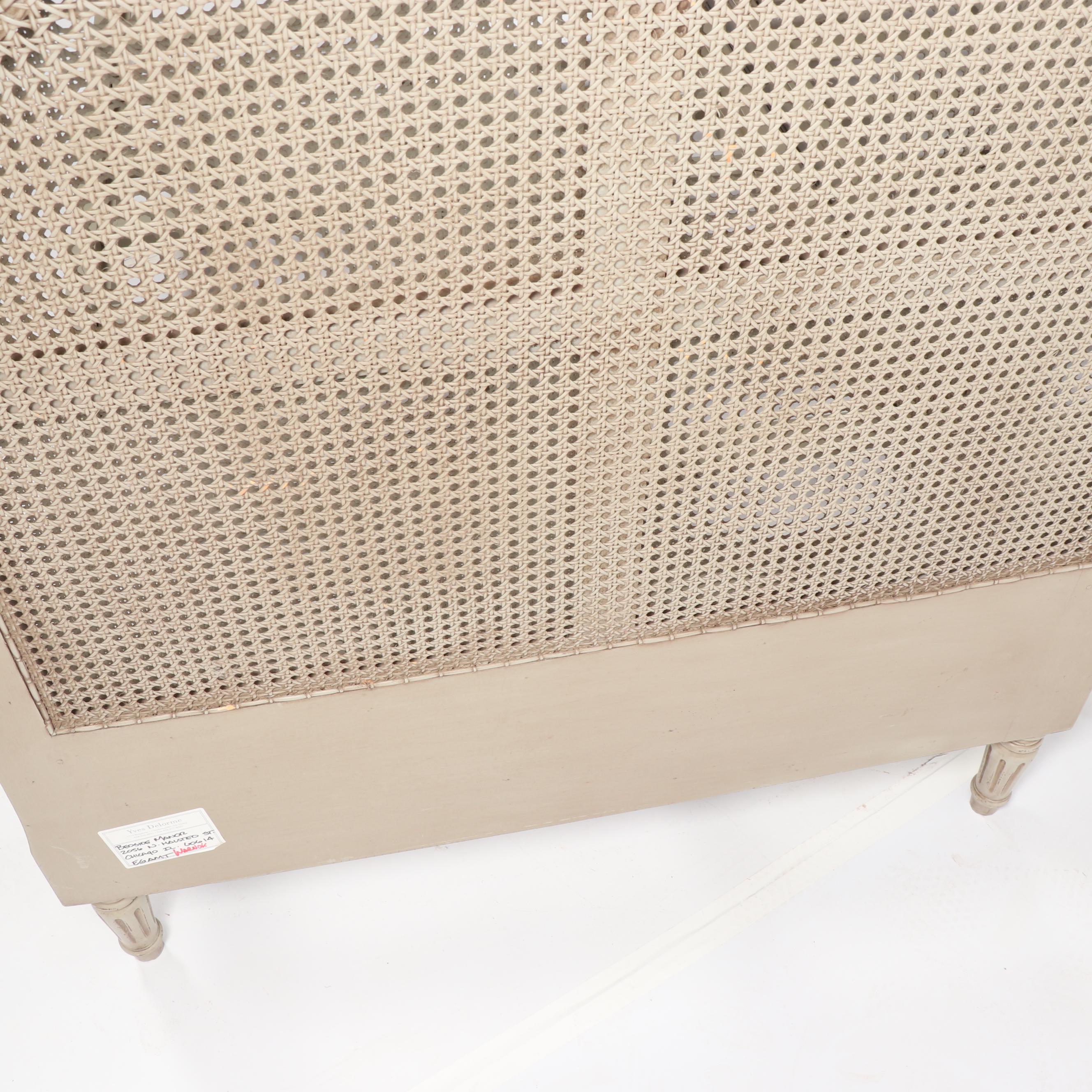 Gustavian Style Painted Wooden Twin Size Bed Frames, 21st Century