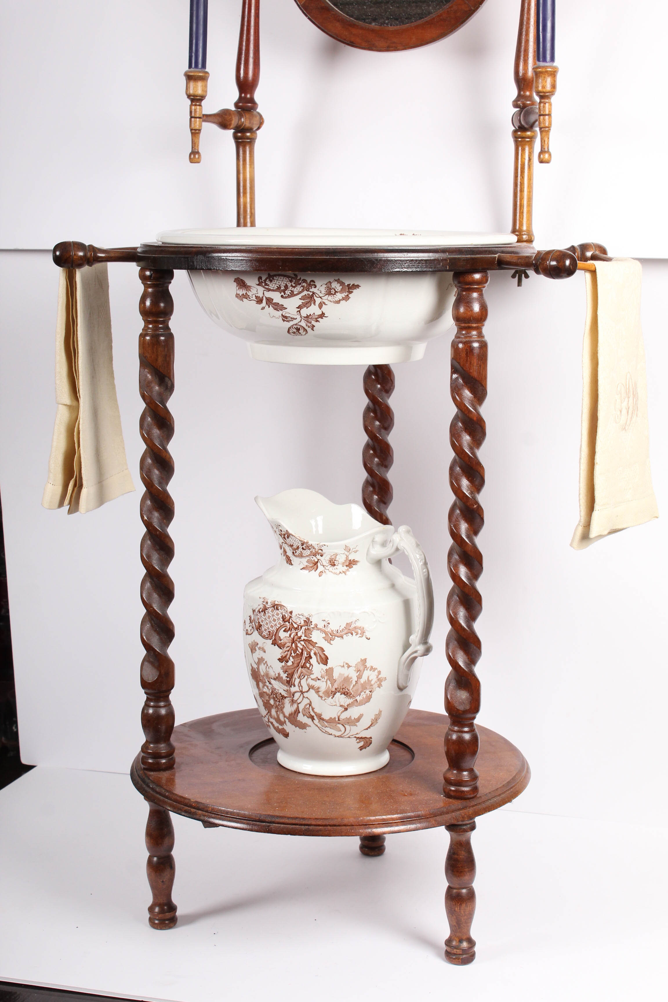 Antique Wooden Wash Basin Stand