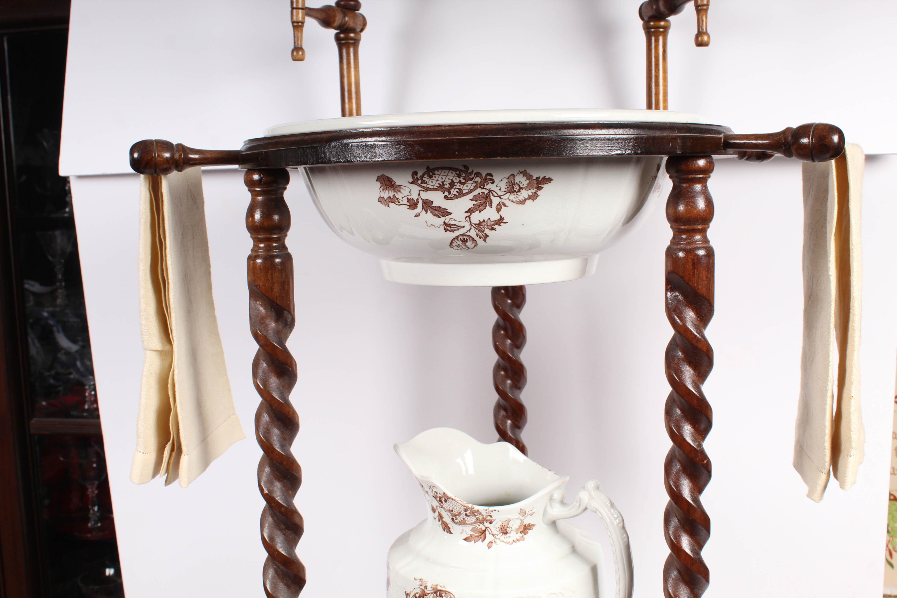 Antique Wooden Wash Basin Stand