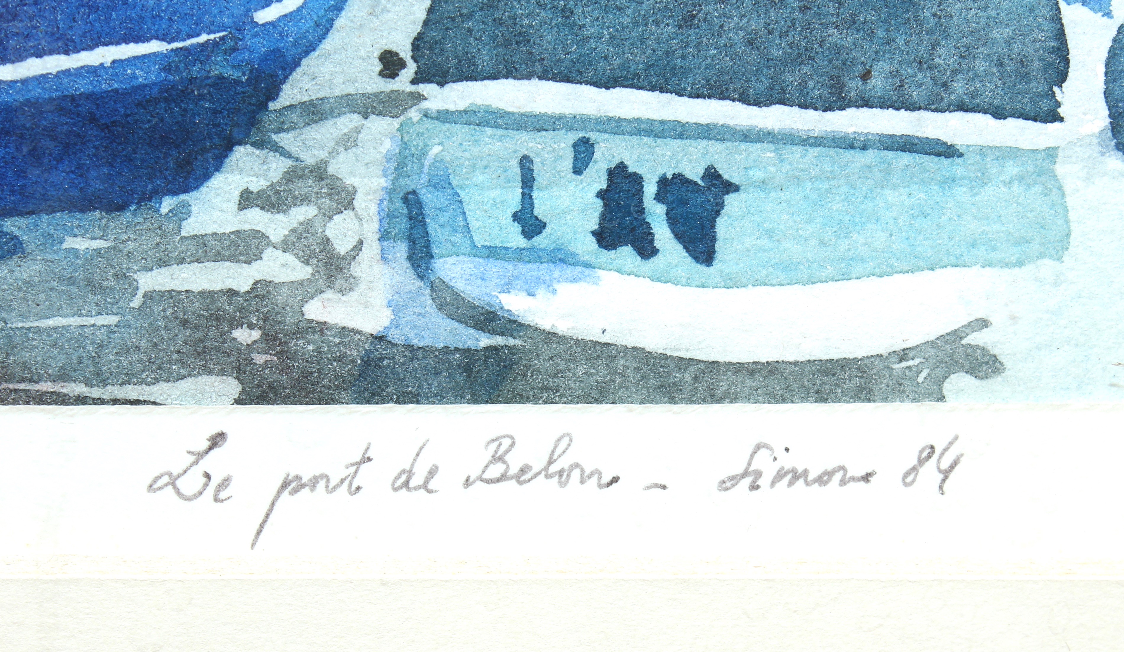 Simone Watercolor "Le Port de Belon"