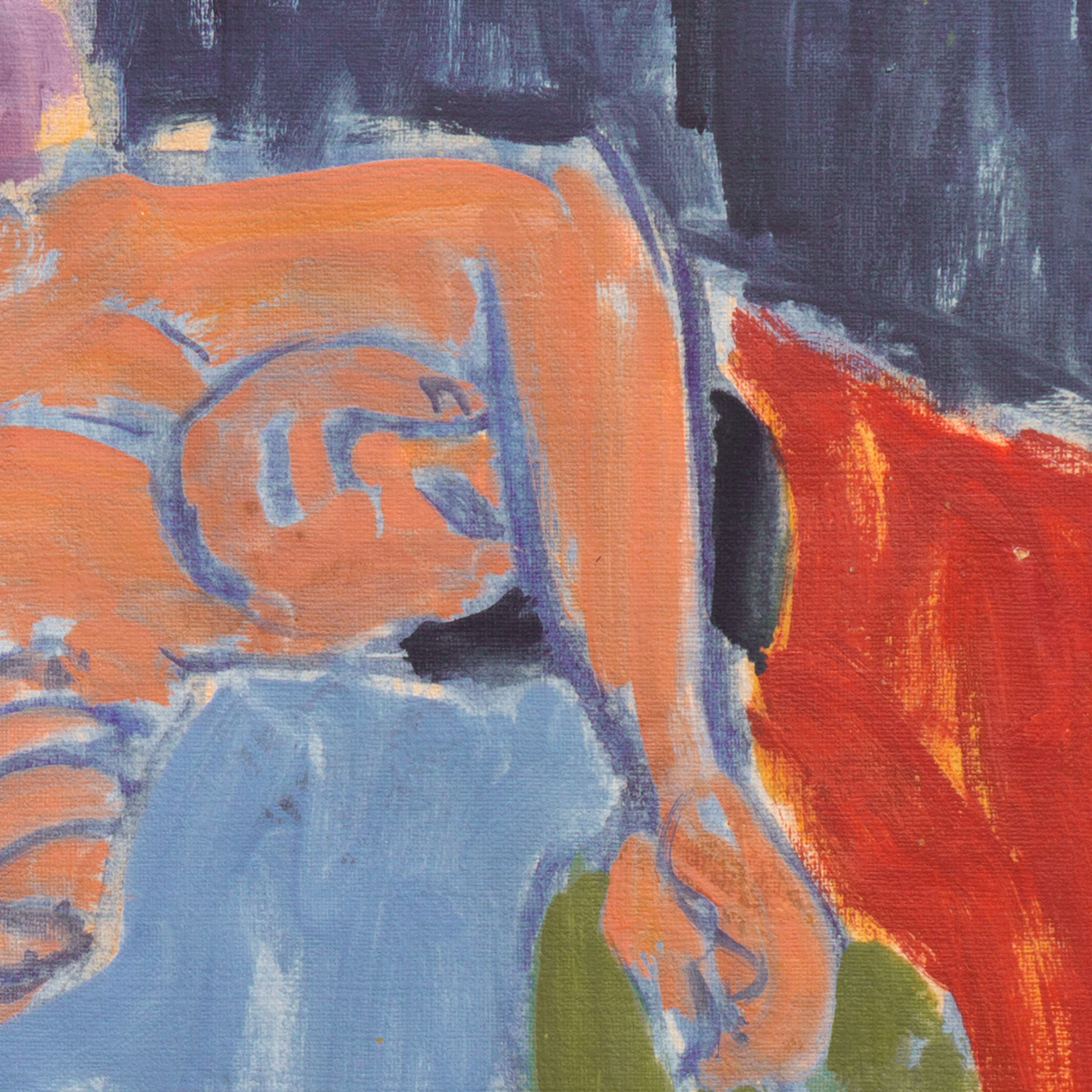 Victor Di Gesu Oil Painting "Reclining Nude in Interior"