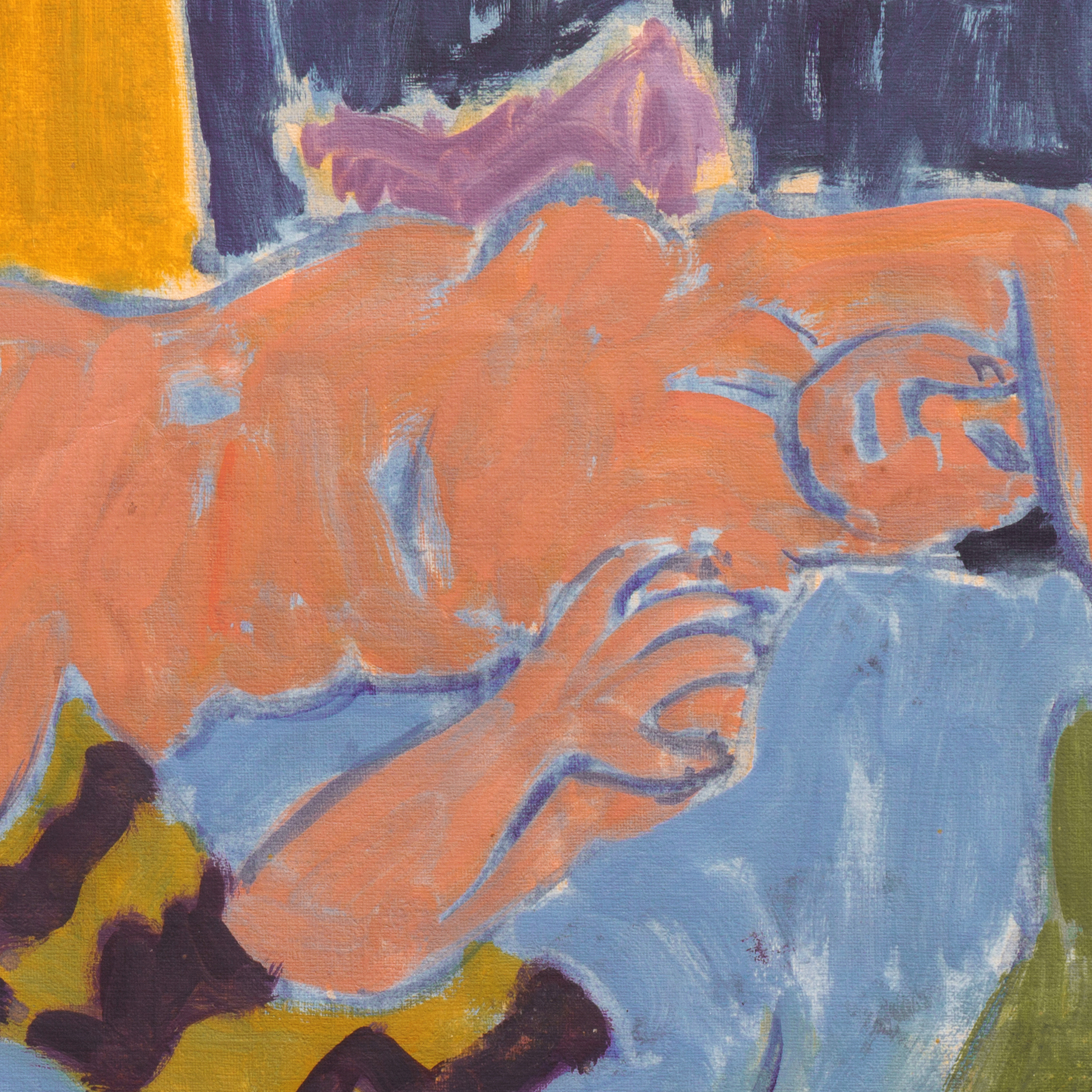 Victor Di Gesu Oil Painting "Reclining Nude in Interior"