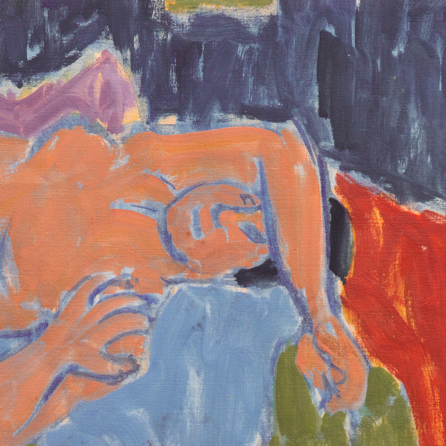 Victor Di Gesu Oil Painting "Reclining Nude in Interior"