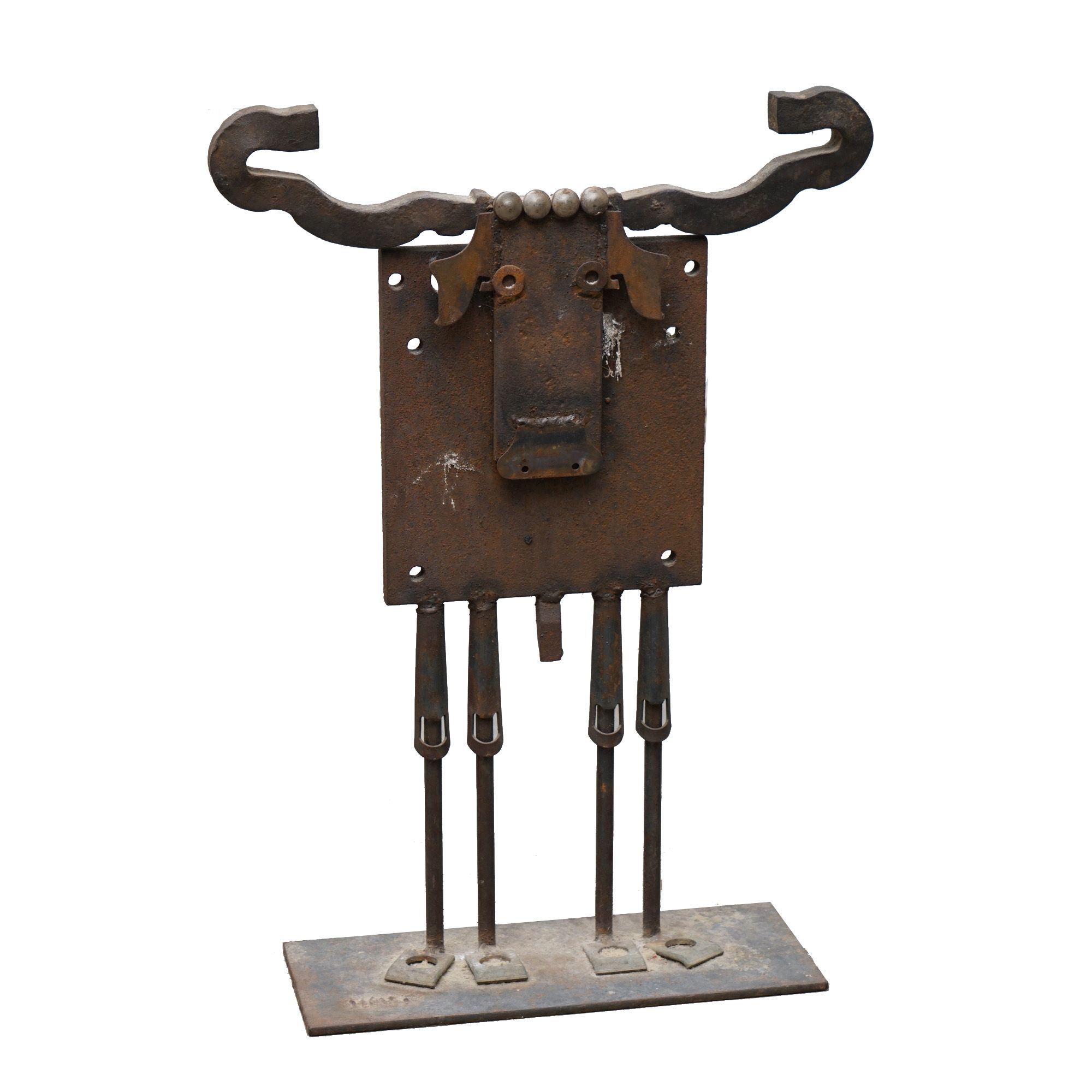 Bill Heise Metal Moose Sculpture