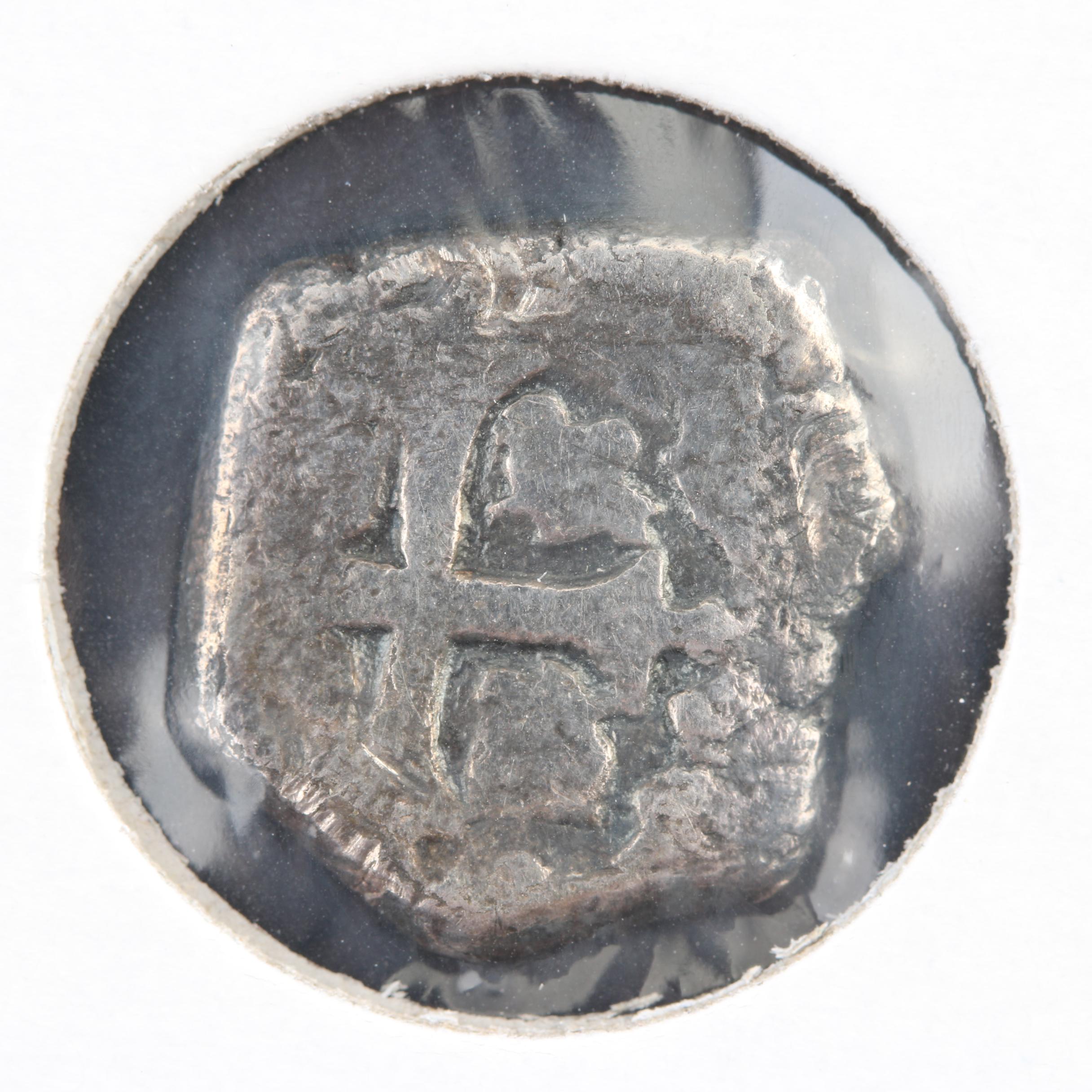 Early 18th Century Spanish Colonial Silver One Reale Coin