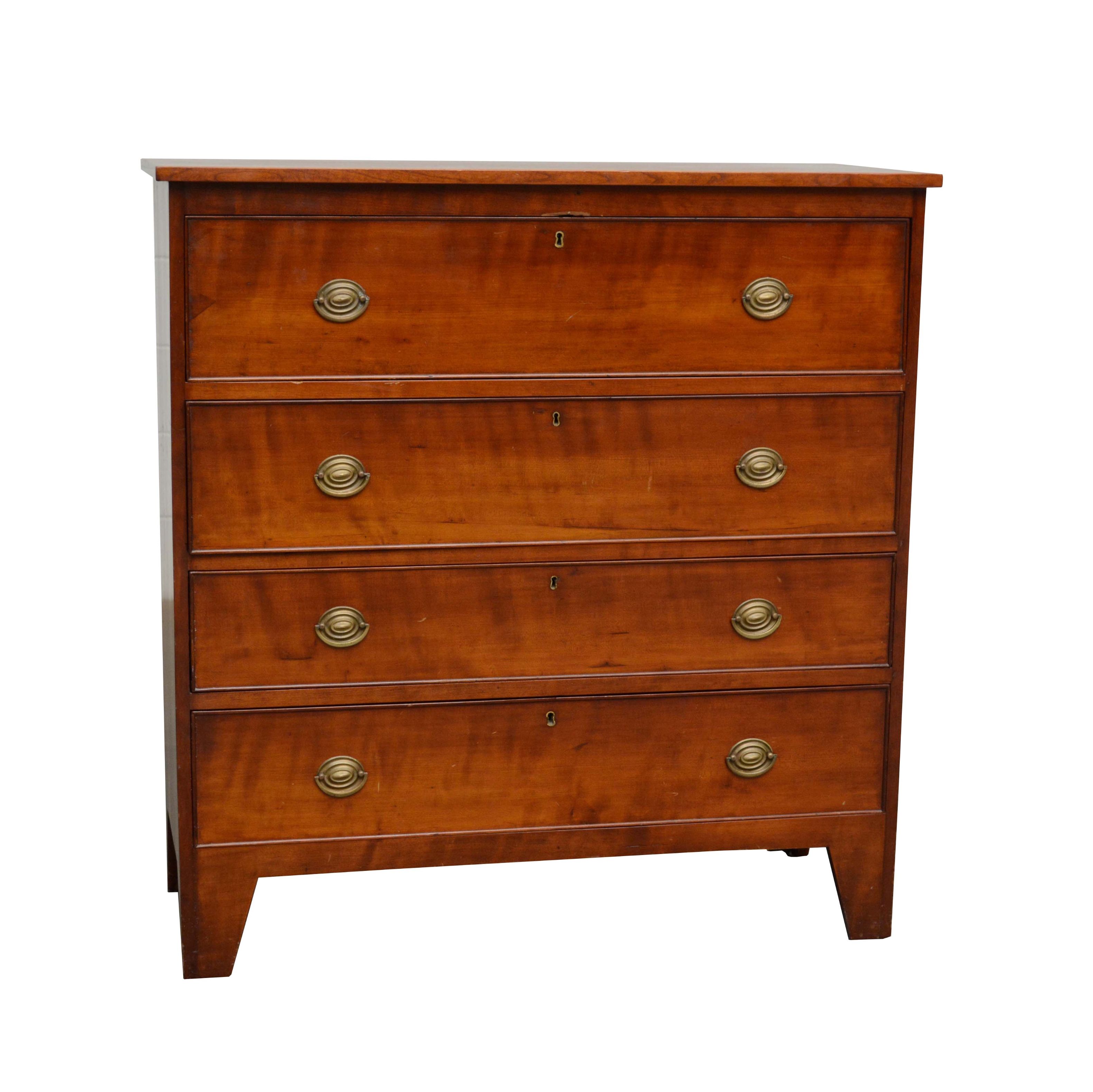 Late Federal Cherrywood Chest of Drawers, Second Quarter 19th Century