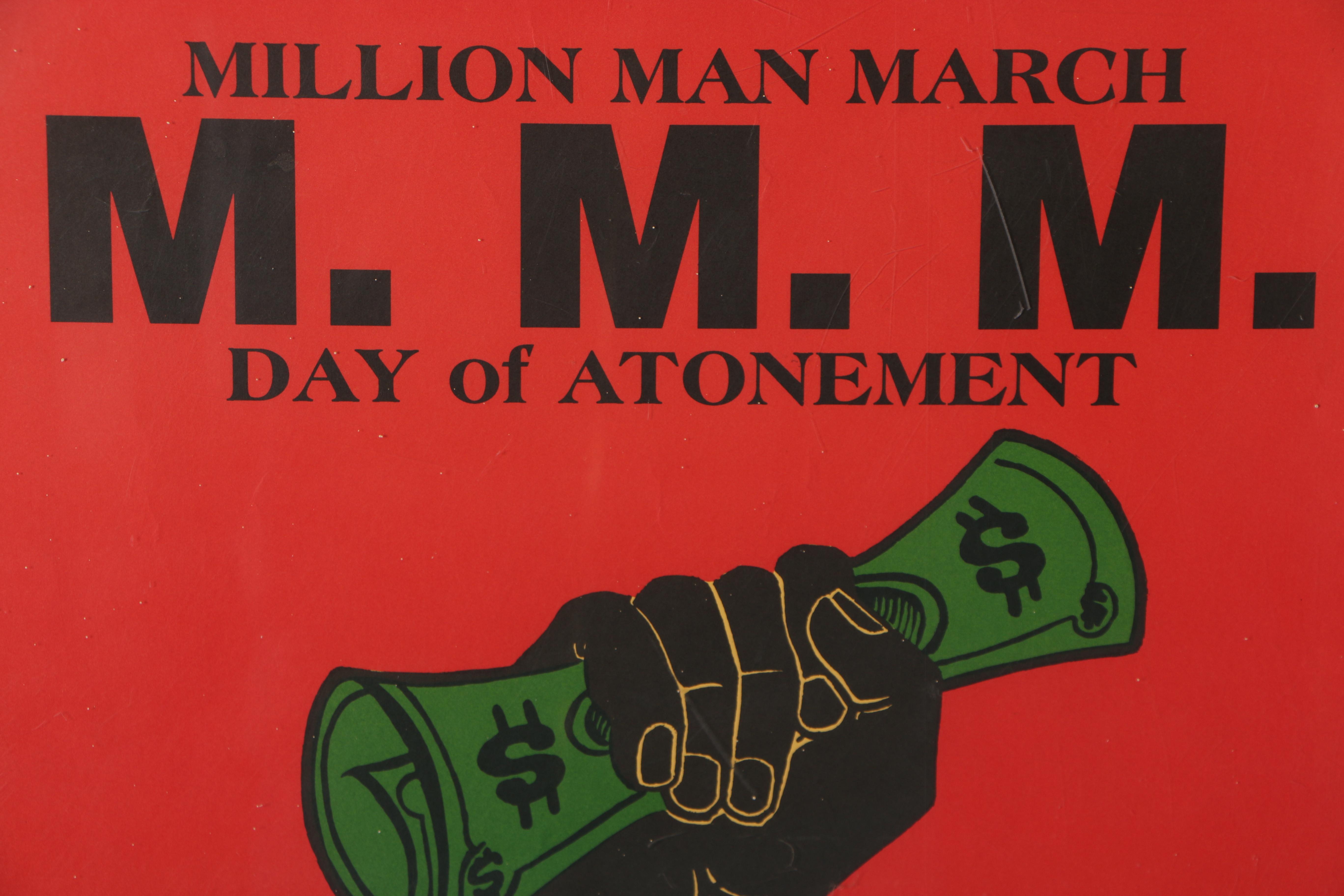 Matthew Bay Bay Williams Serigraph Poster "Million Man March "