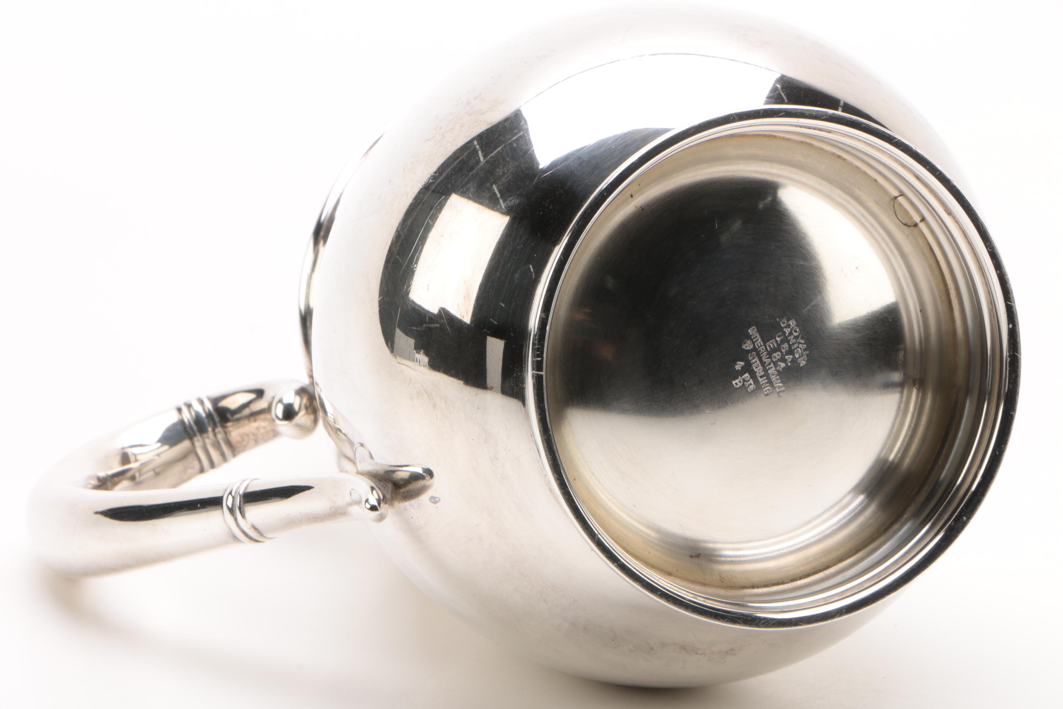 International Silver Co. "Royal Danish" Sterling Silver Four-Pint Pitcher