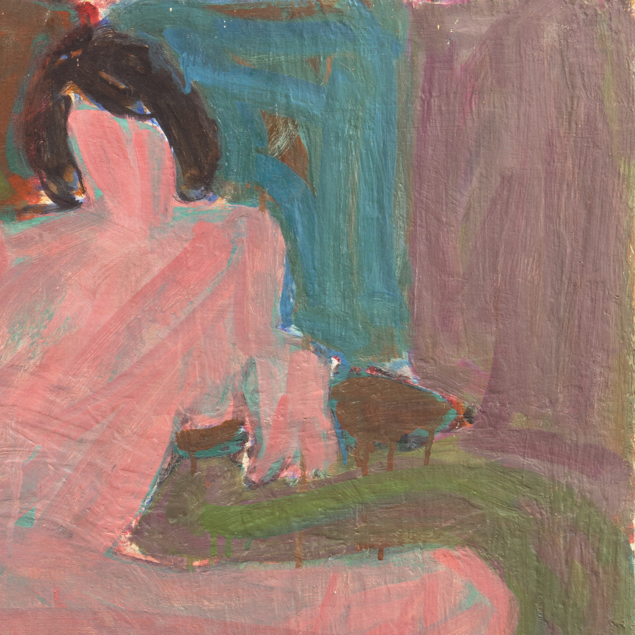 Victor Di Gesu Oil Painting "Seated Nude"