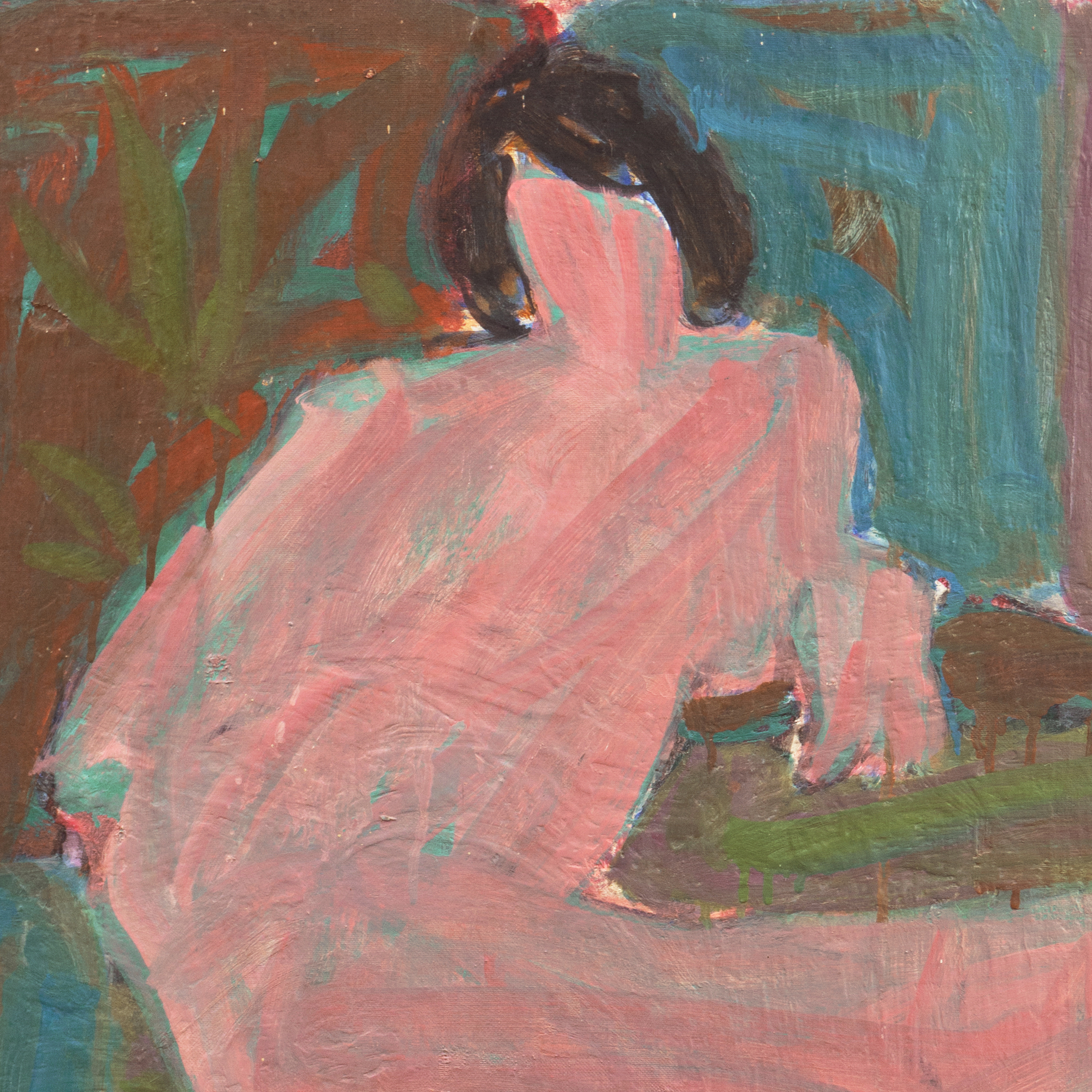 Victor Di Gesu Oil Painting "Seated Nude"