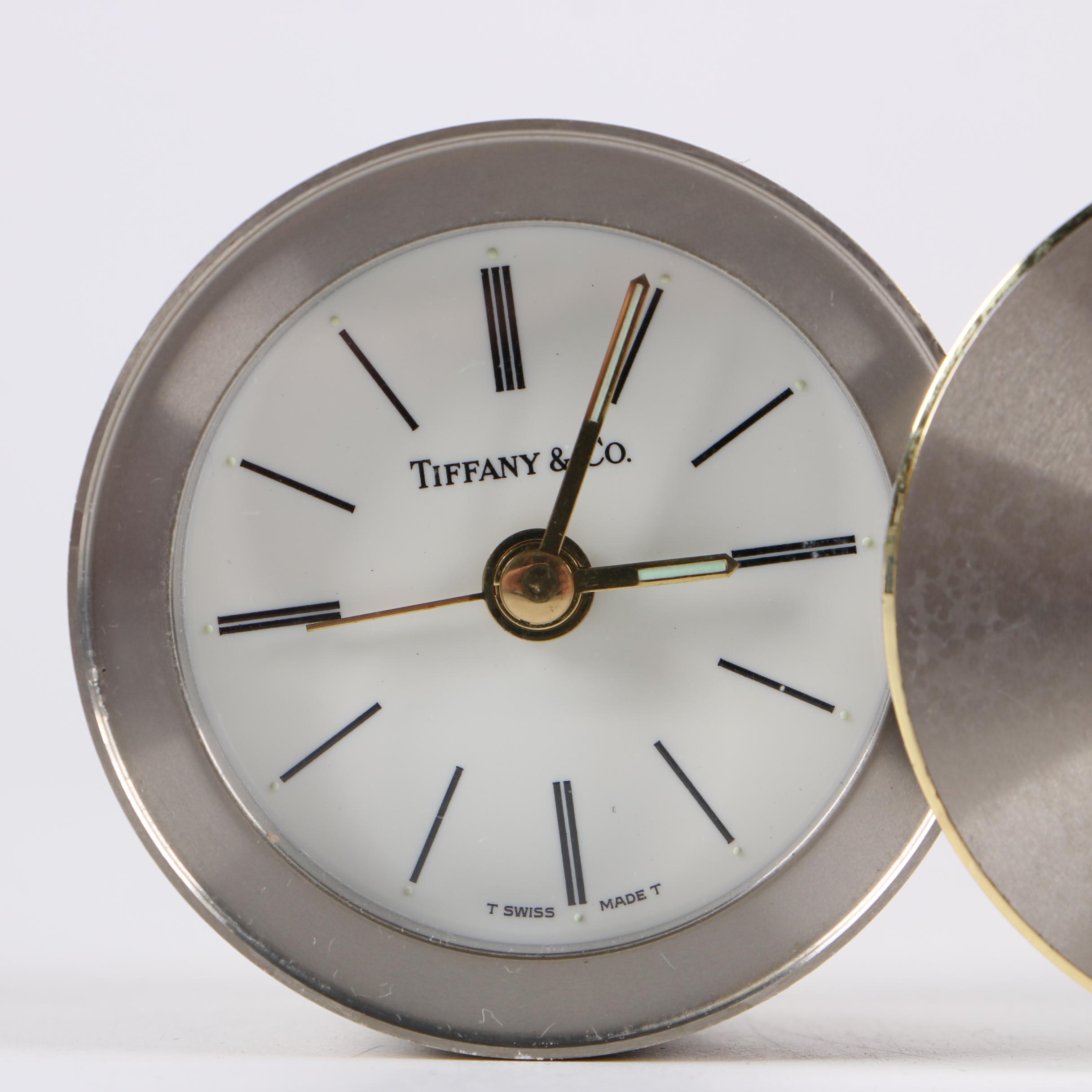 Tiffany & Co. Swiss Travel Alarm Clock
