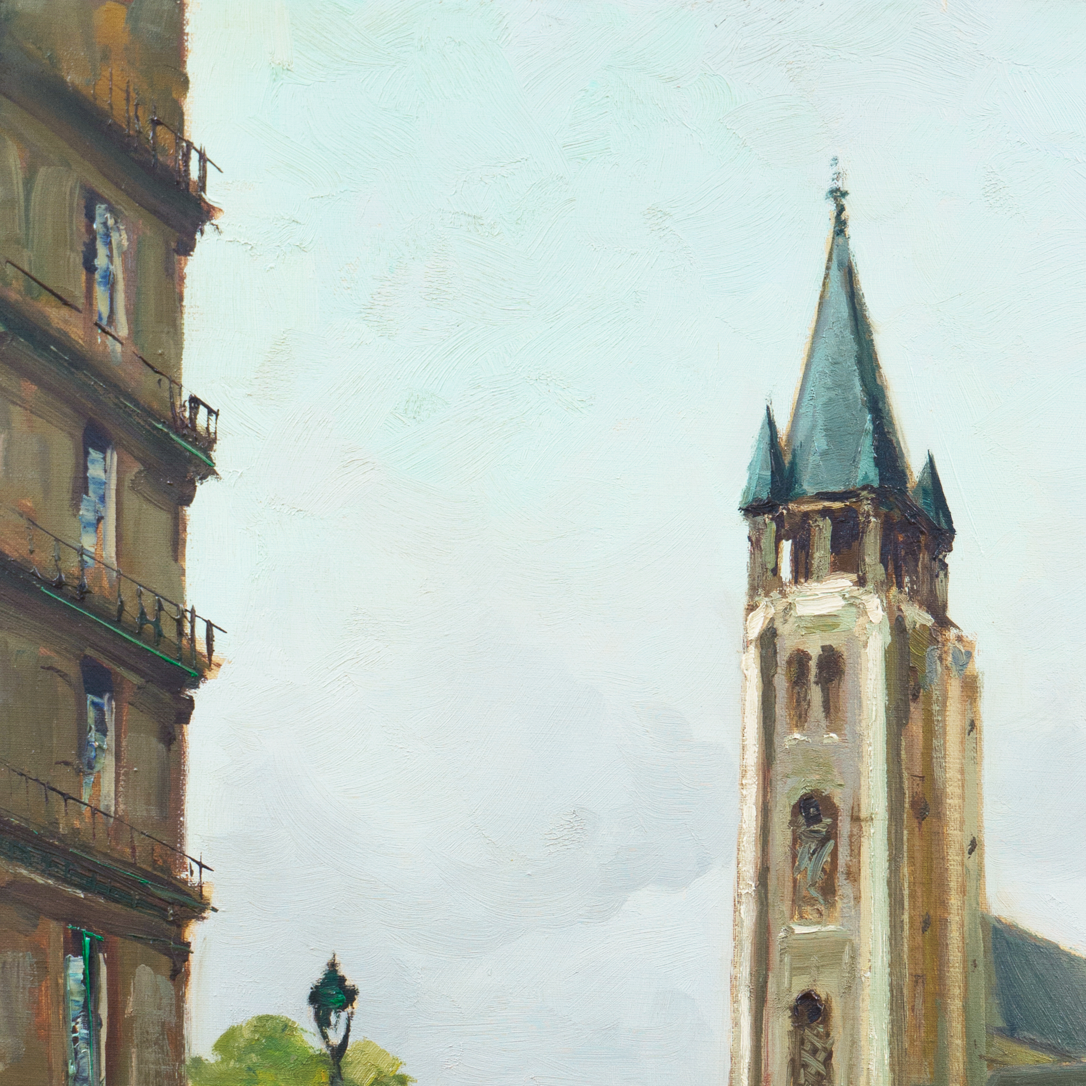 Claude Loran Oil Painting "Église Saint-Germain-des-Prés"