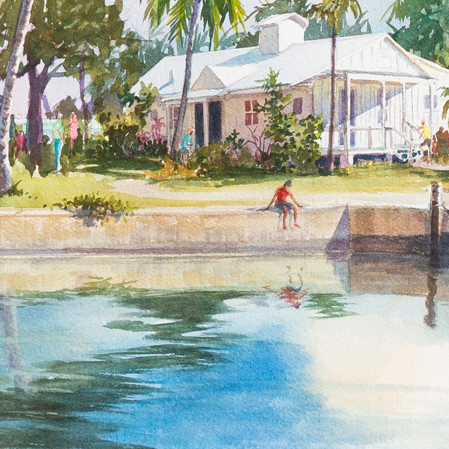 Irma Quigley Watercolor Painting "Key West"