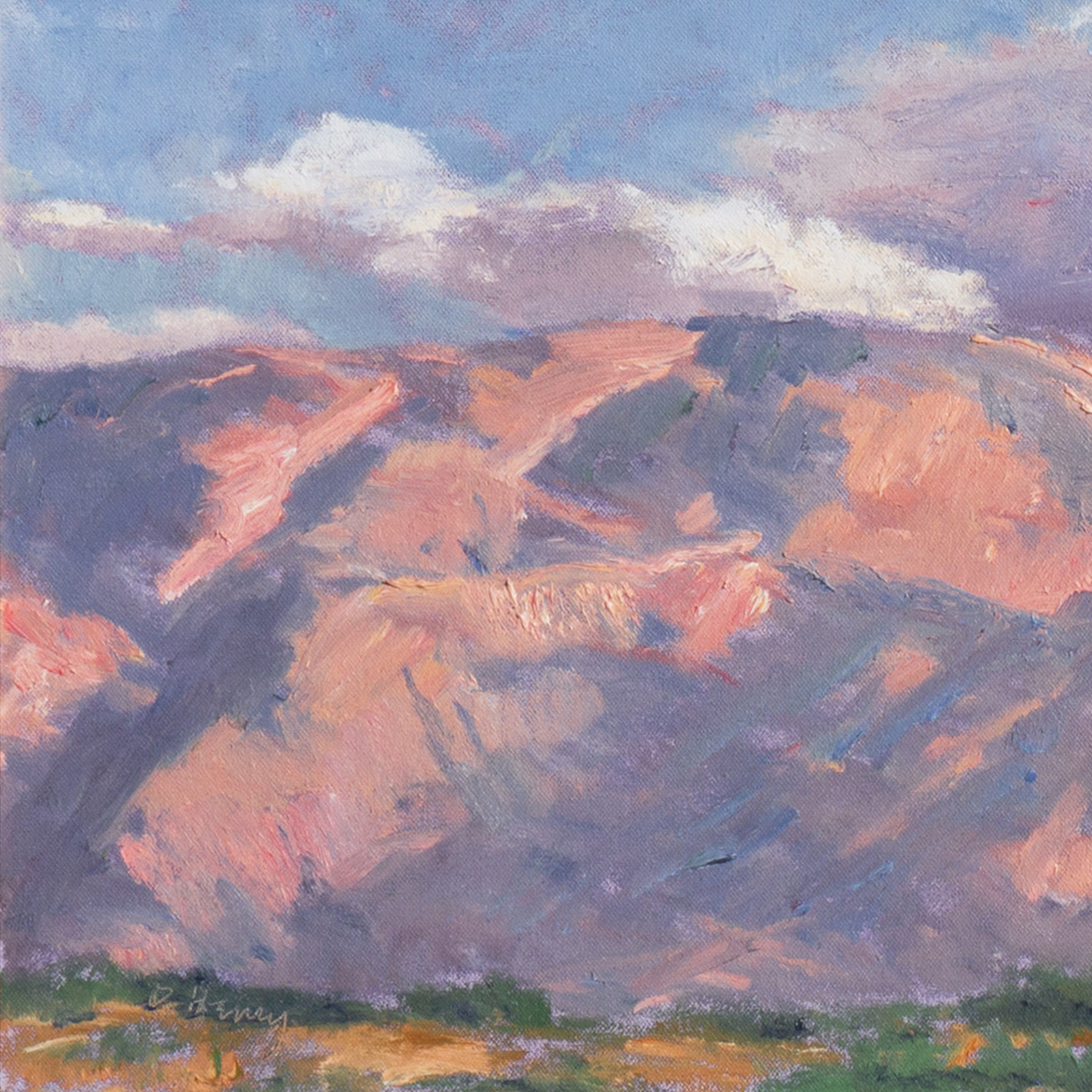 David Eugene Henry Large Oil Painting "Near Palm Springs, California"