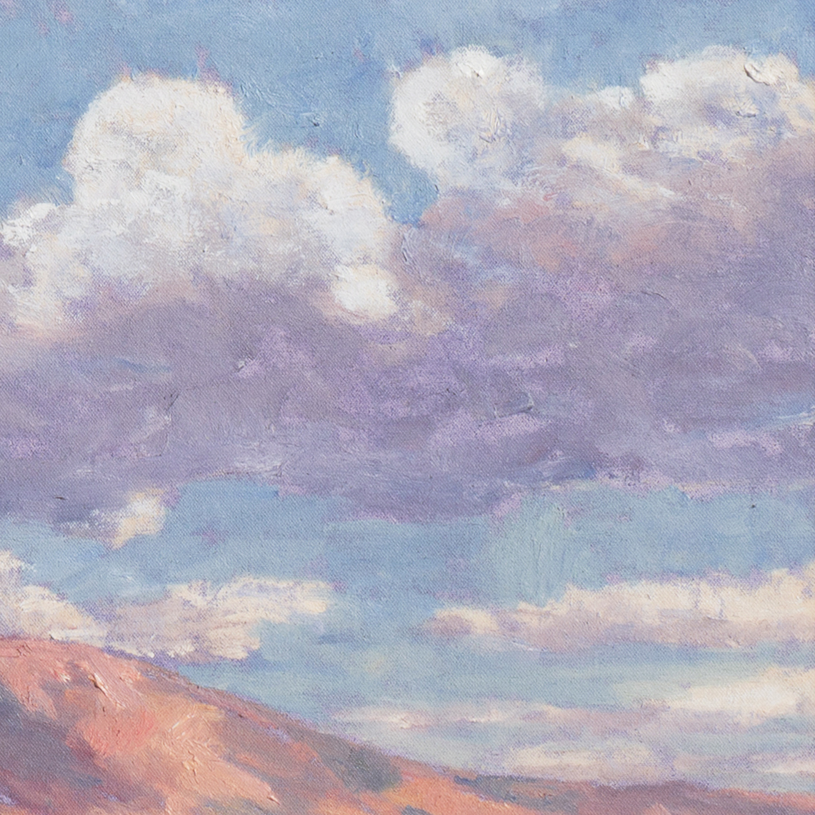 David Eugene Henry Large Oil Painting "Near Palm Springs, California"