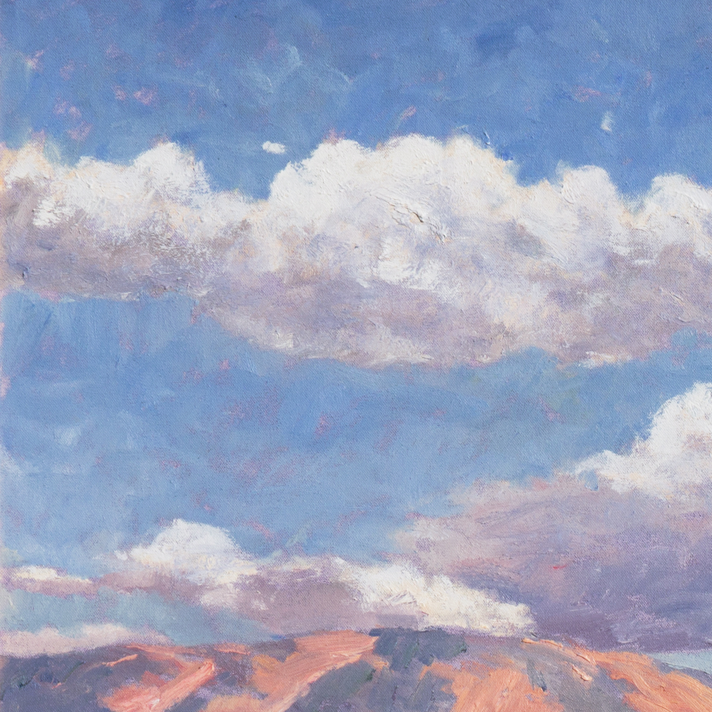David Eugene Henry Large Oil Painting "Near Palm Springs, California"