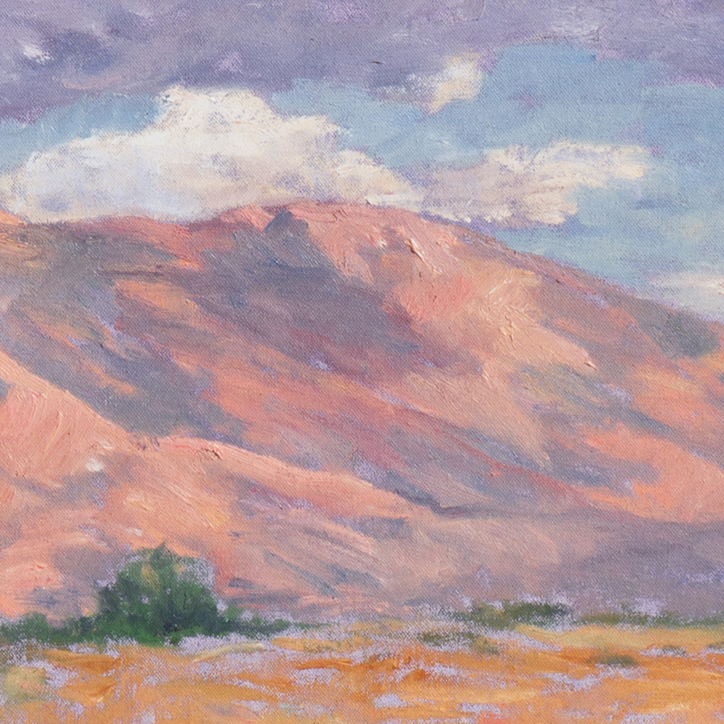 David Eugene Henry Large Oil Painting "Near Palm Springs, California"