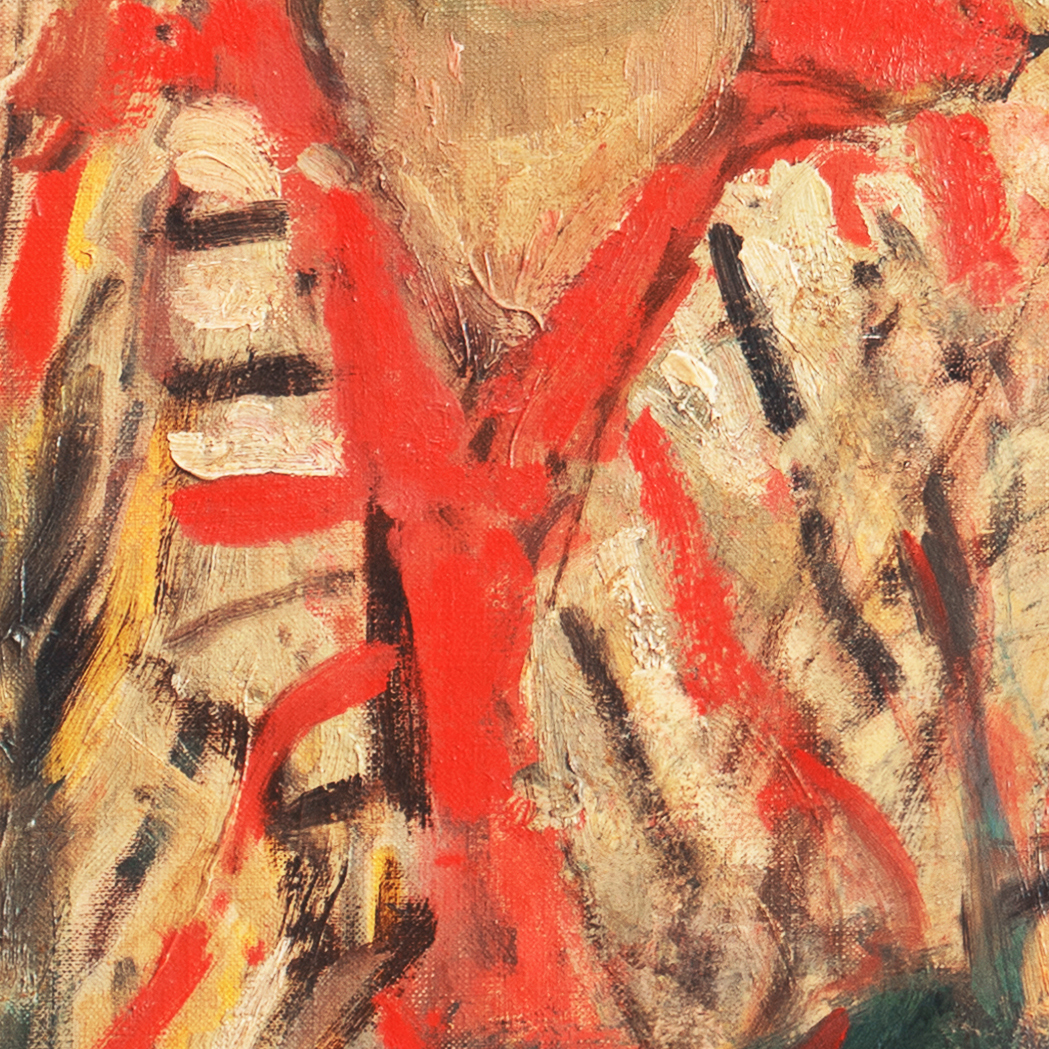 Walt Kuhn Oil Painting "Portrait of a Young Woman (Kathy)"