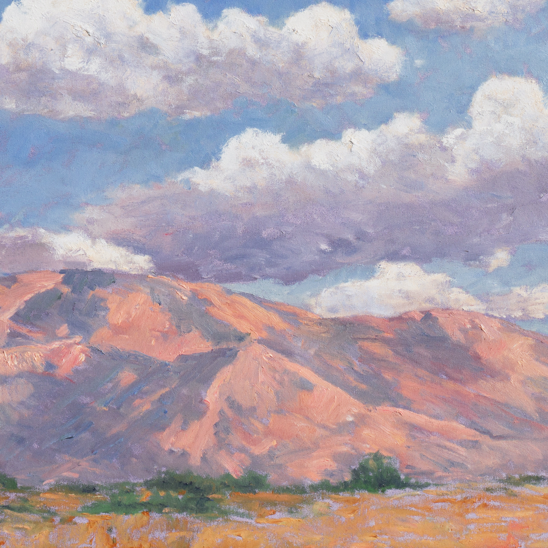 David Eugene Henry Large Oil Painting "Near Palm Springs, California"