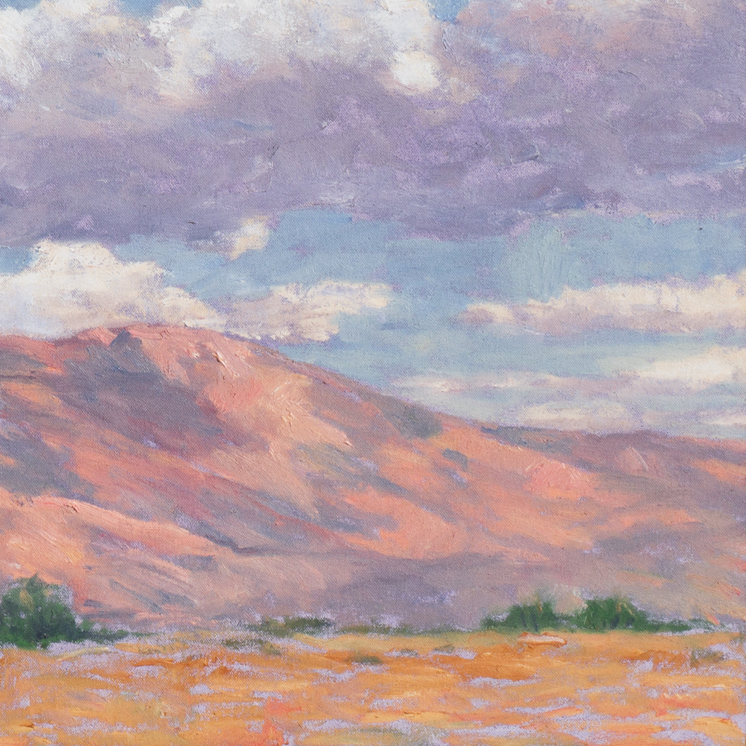 David Eugene Henry Large Oil Painting "Near Palm Springs, California"