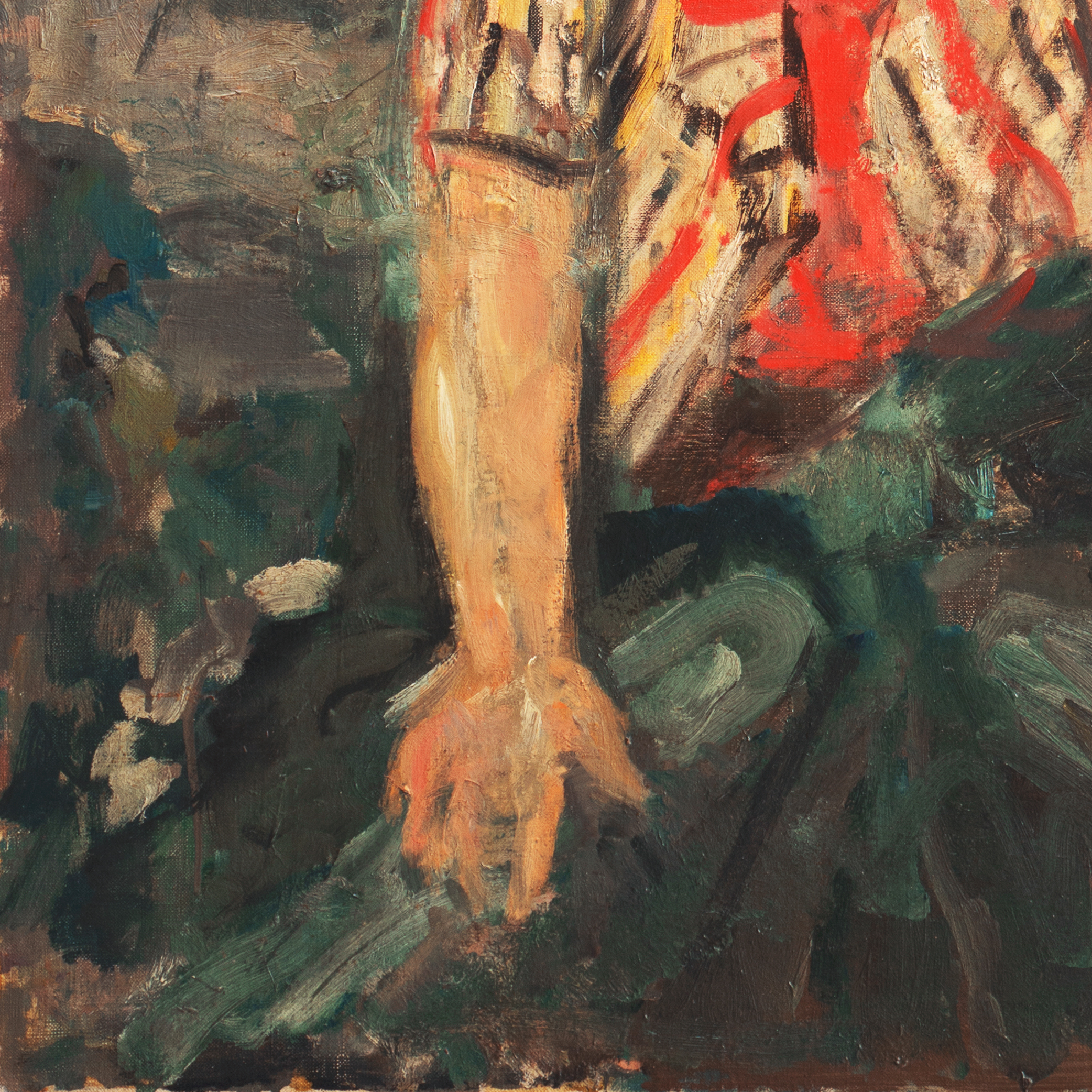 Walt Kuhn Oil Painting "Portrait of a Young Woman (Kathy)"