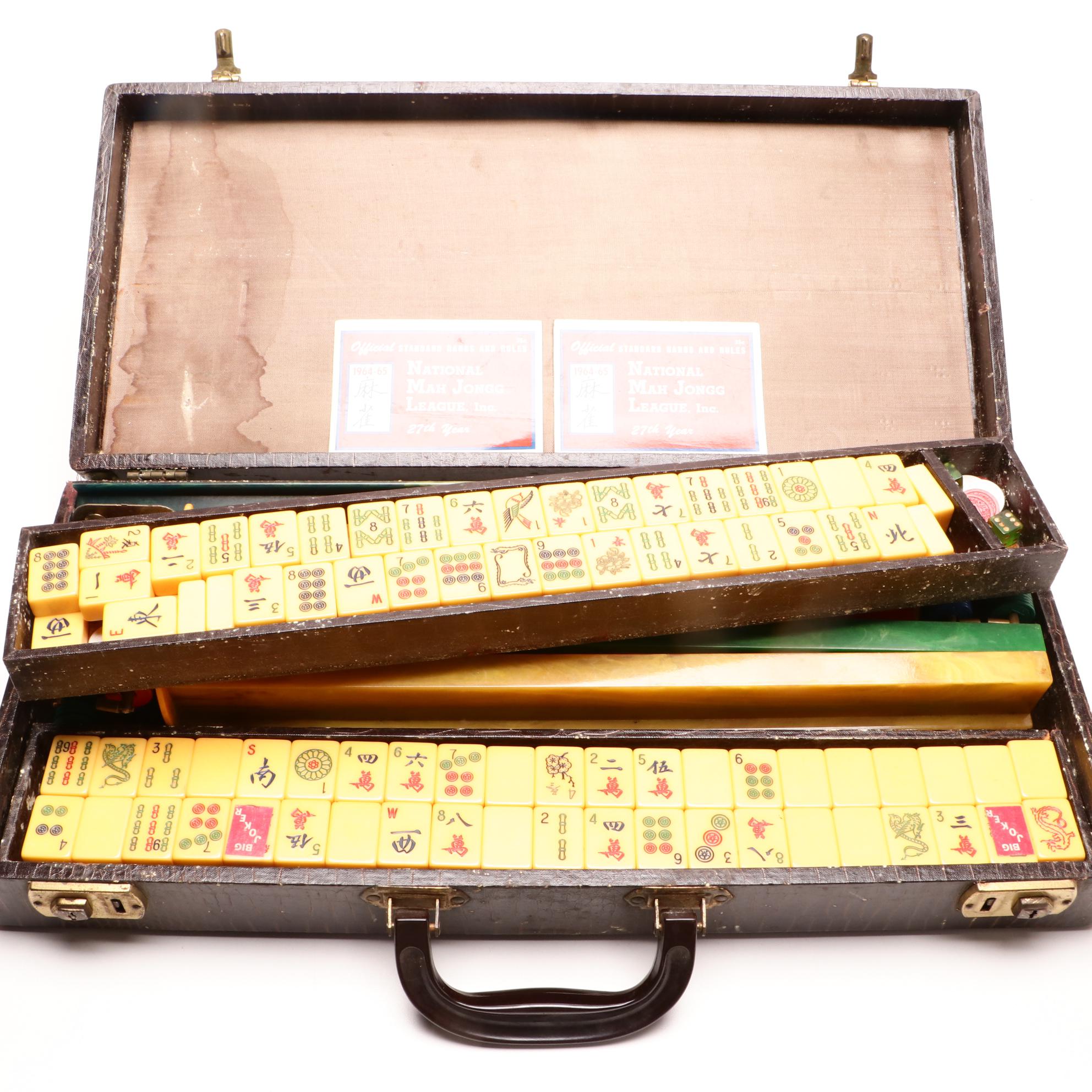 Circa 1964-1965 Mahjong Set with Case